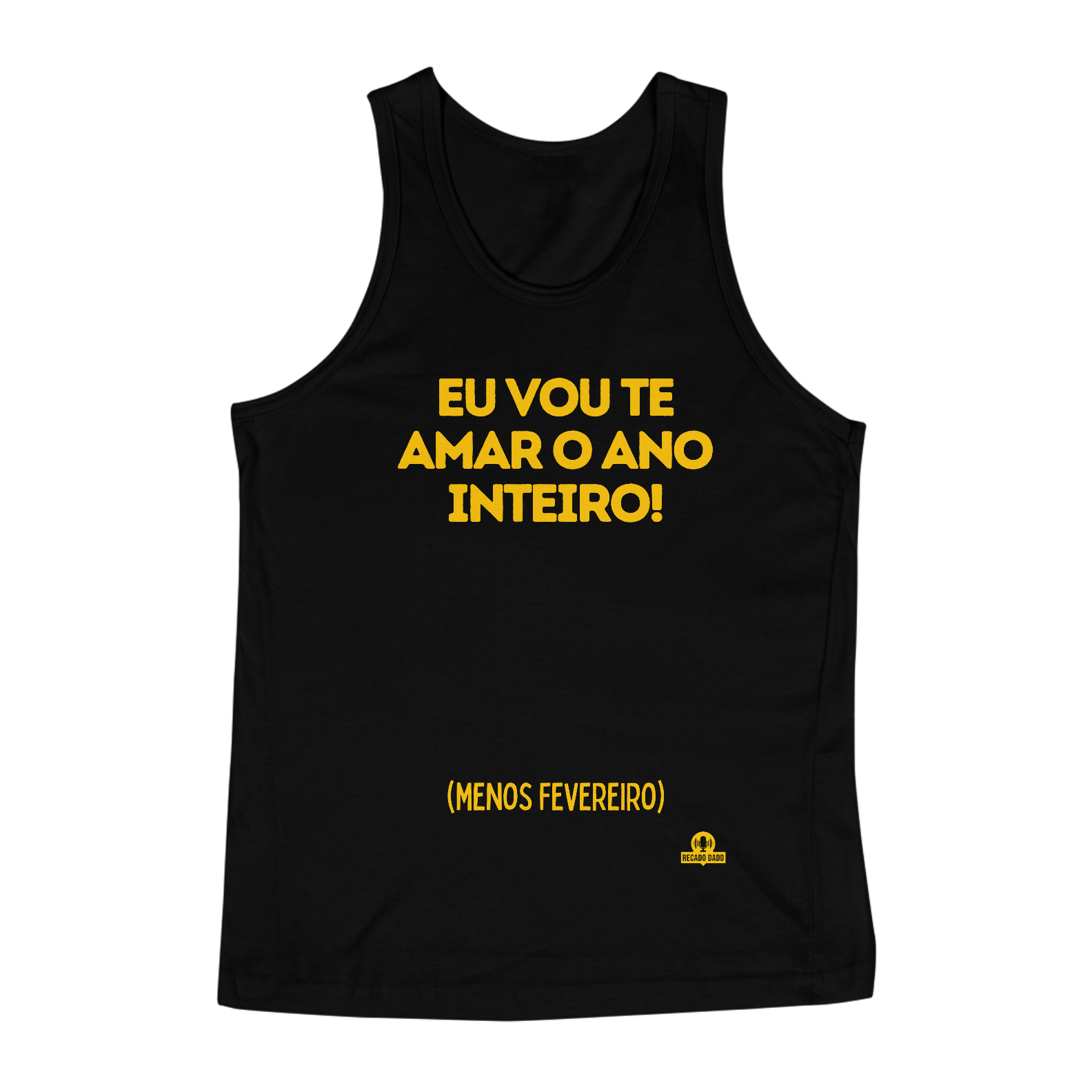 Camiseta regata de Axé com a frase 
