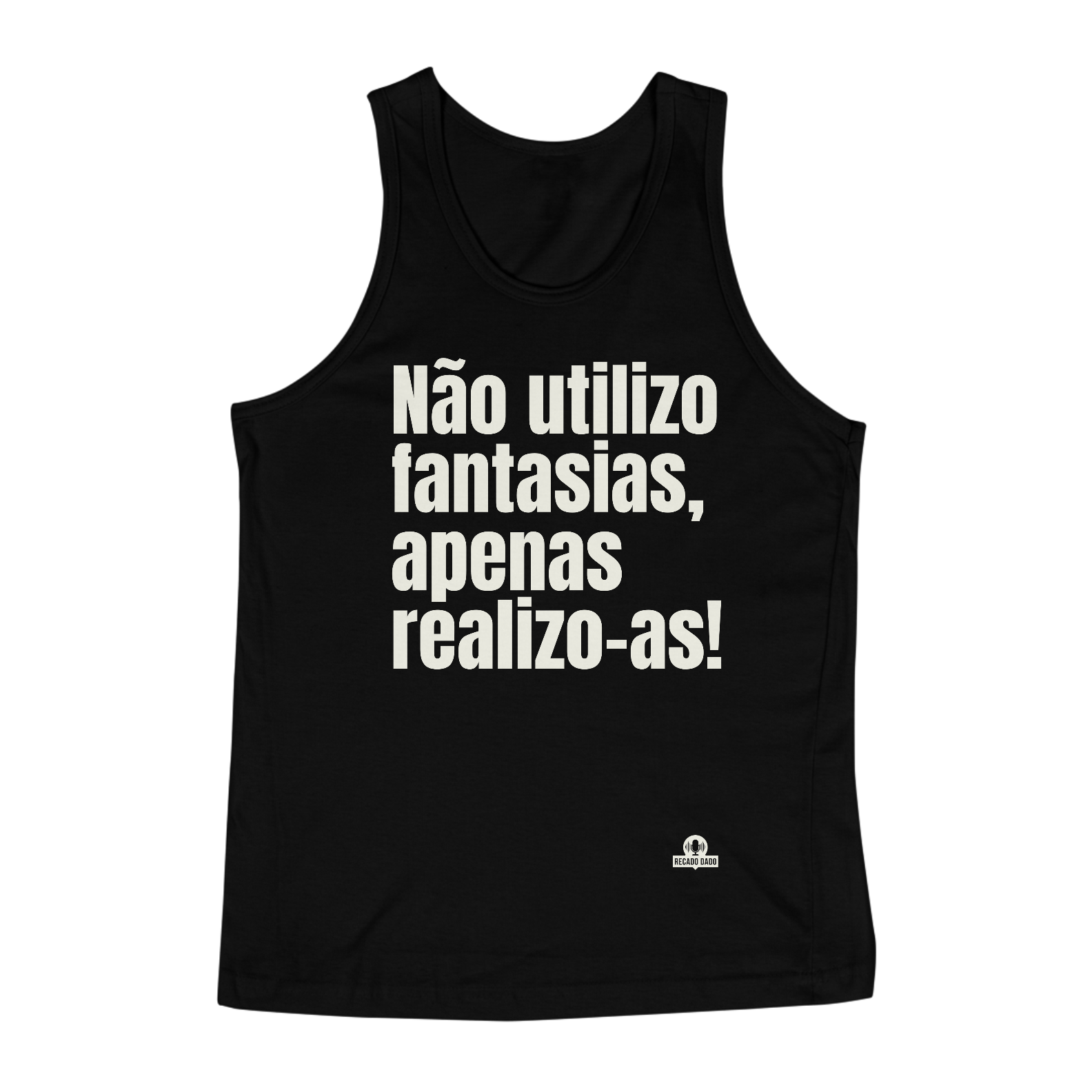 Camiseta regata com frase engraçada para carnaval 