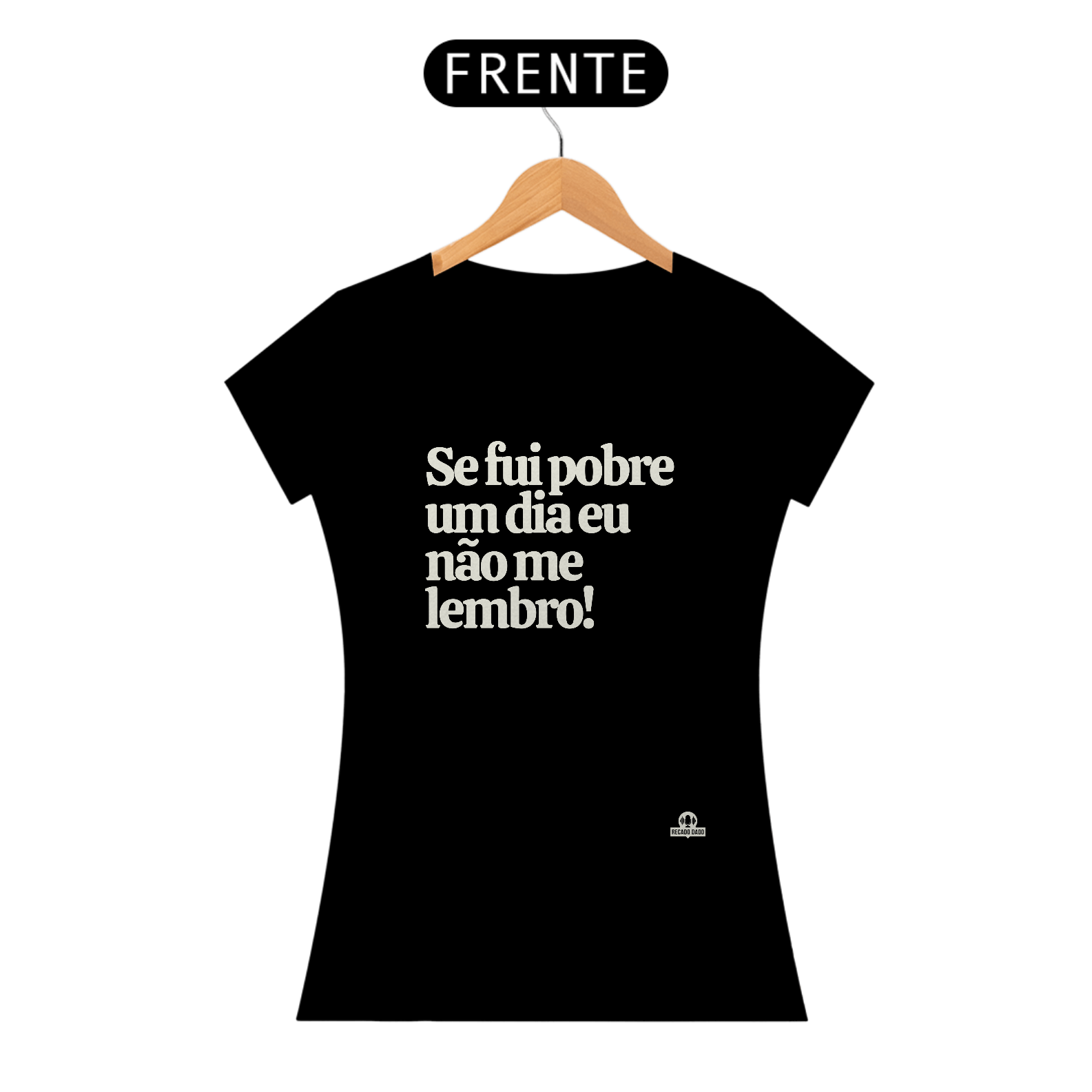 Camiseta baby long com humor e frase 