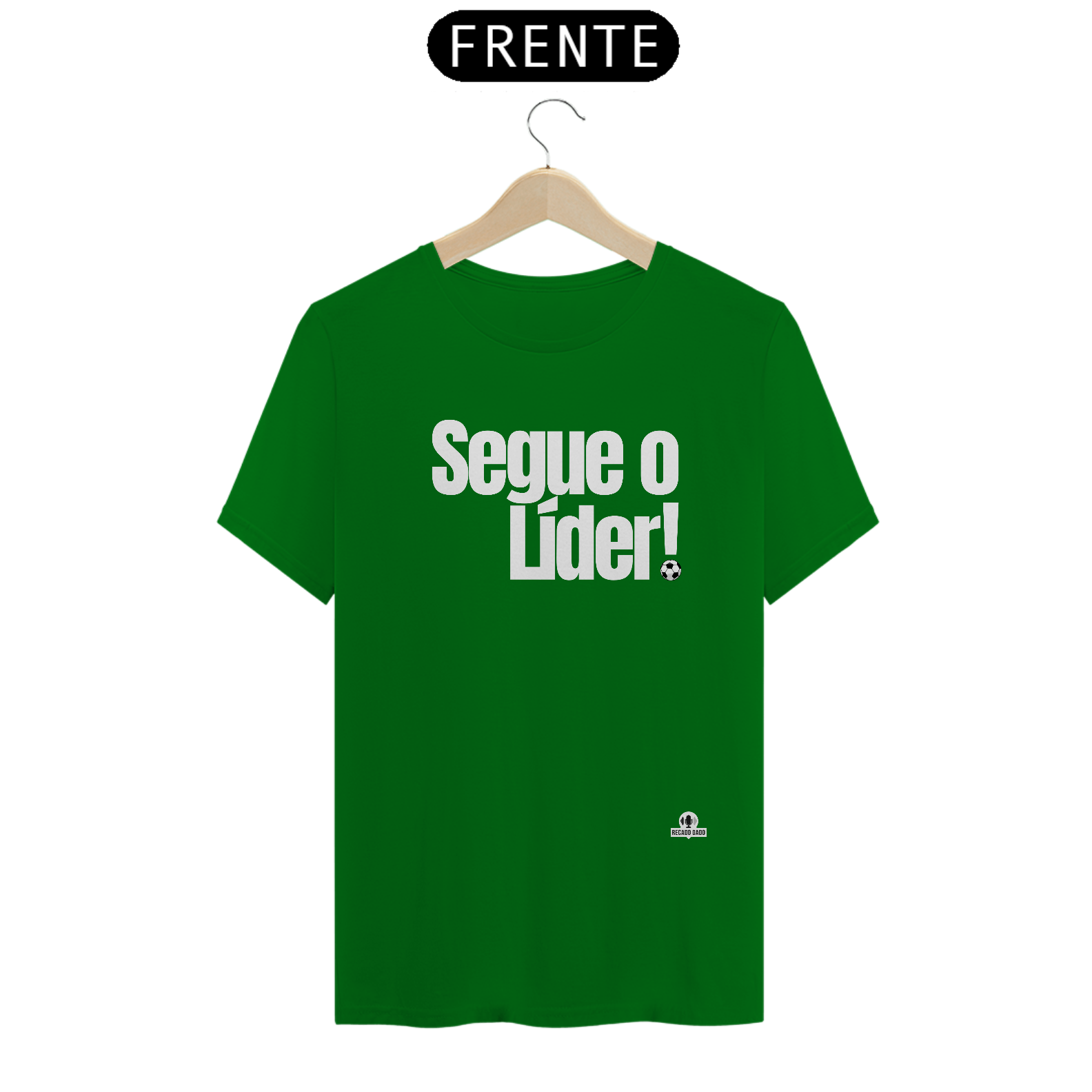 Camiseta de humor futebol com frase 