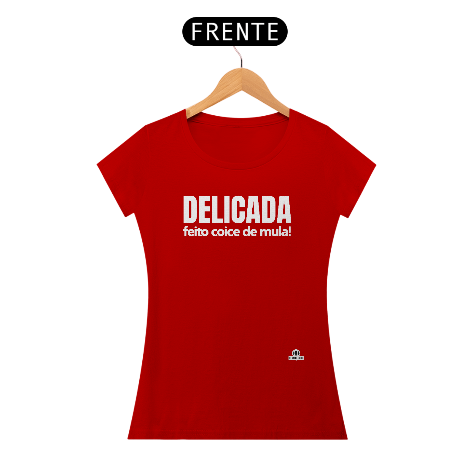 Camiseta baby long feminina com frase engraçada 