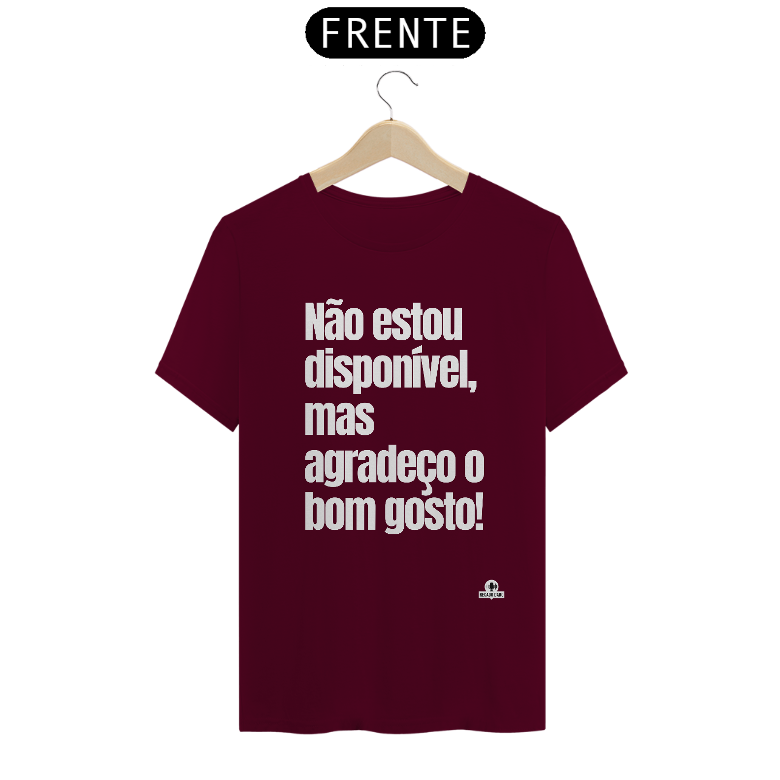 Camiseta com frase engraçada 