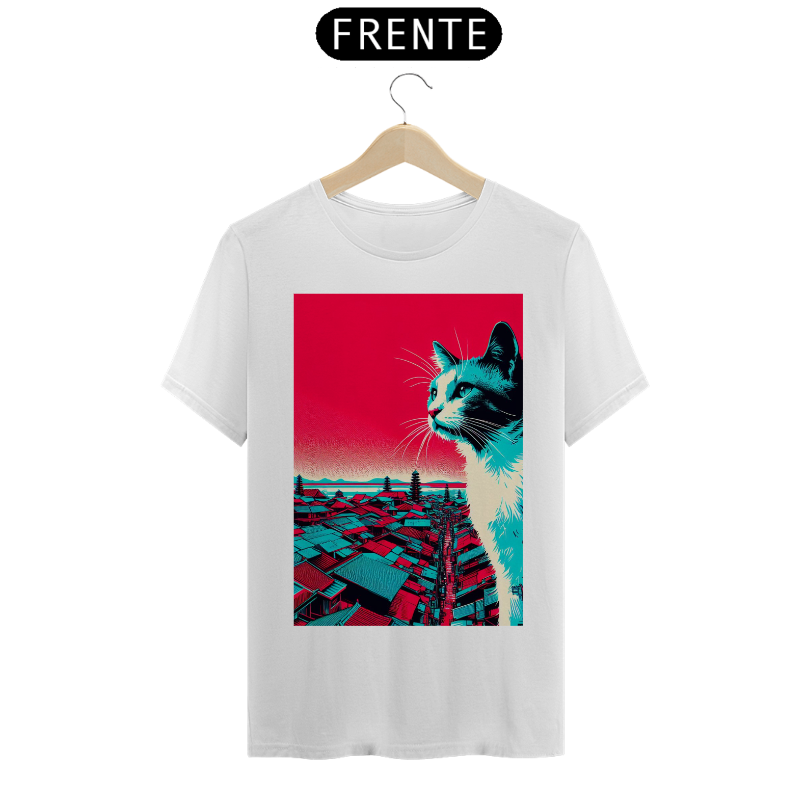 Coleção CyberPunk - Camiseta Cat