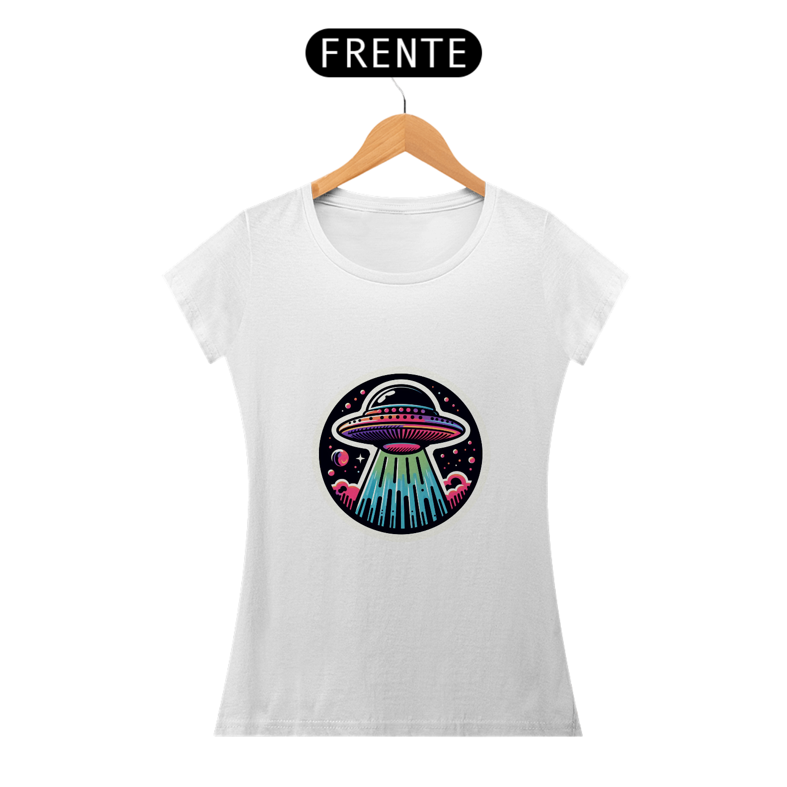 Camiseta Sticker Feminina - UFO