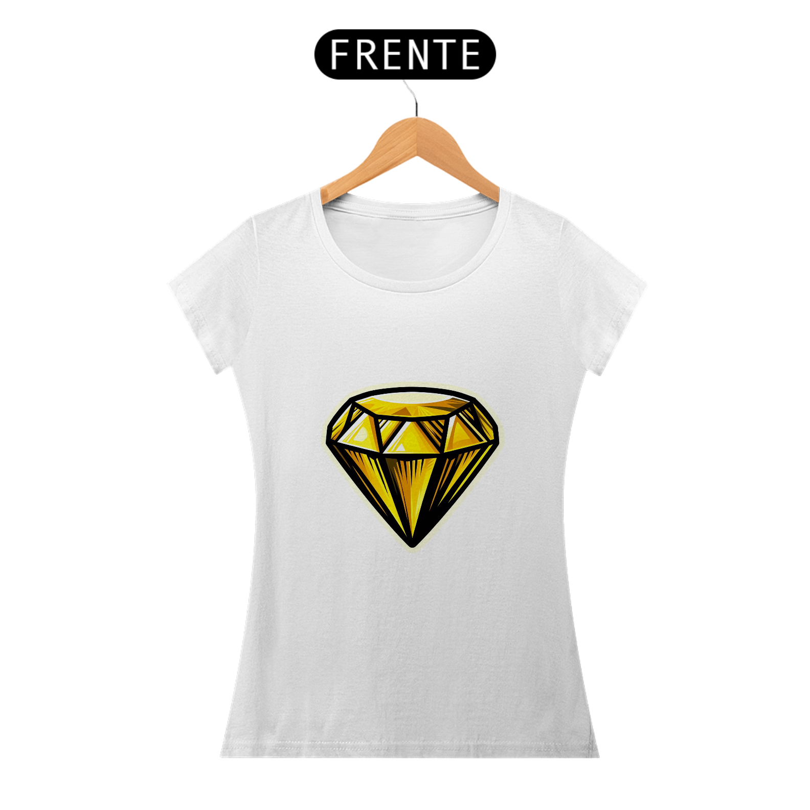 Camiseta Sticker Feminina -  Topazio