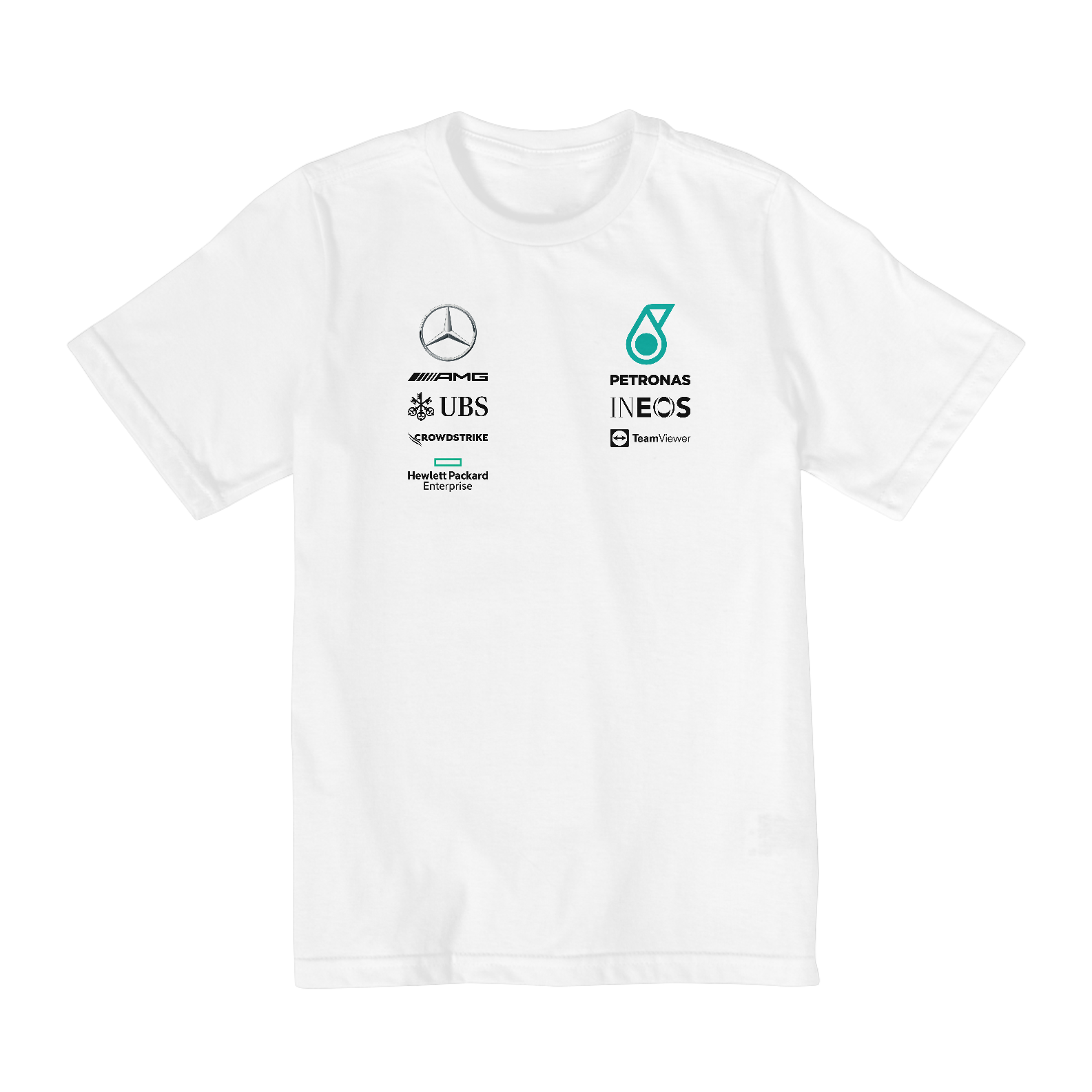 Camiseta Infantil (2 A 8) Mercedes AMG Petronas F1 Team 2020