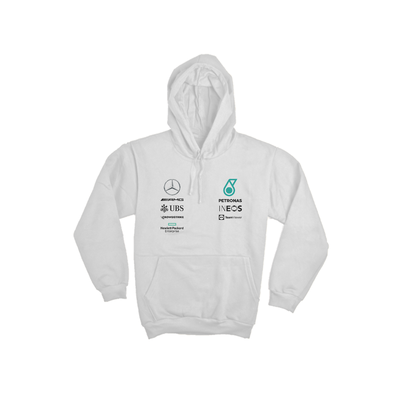 Nome do produto: Moletom Canguru Mercedes AMG Petronas F1 Team 2020