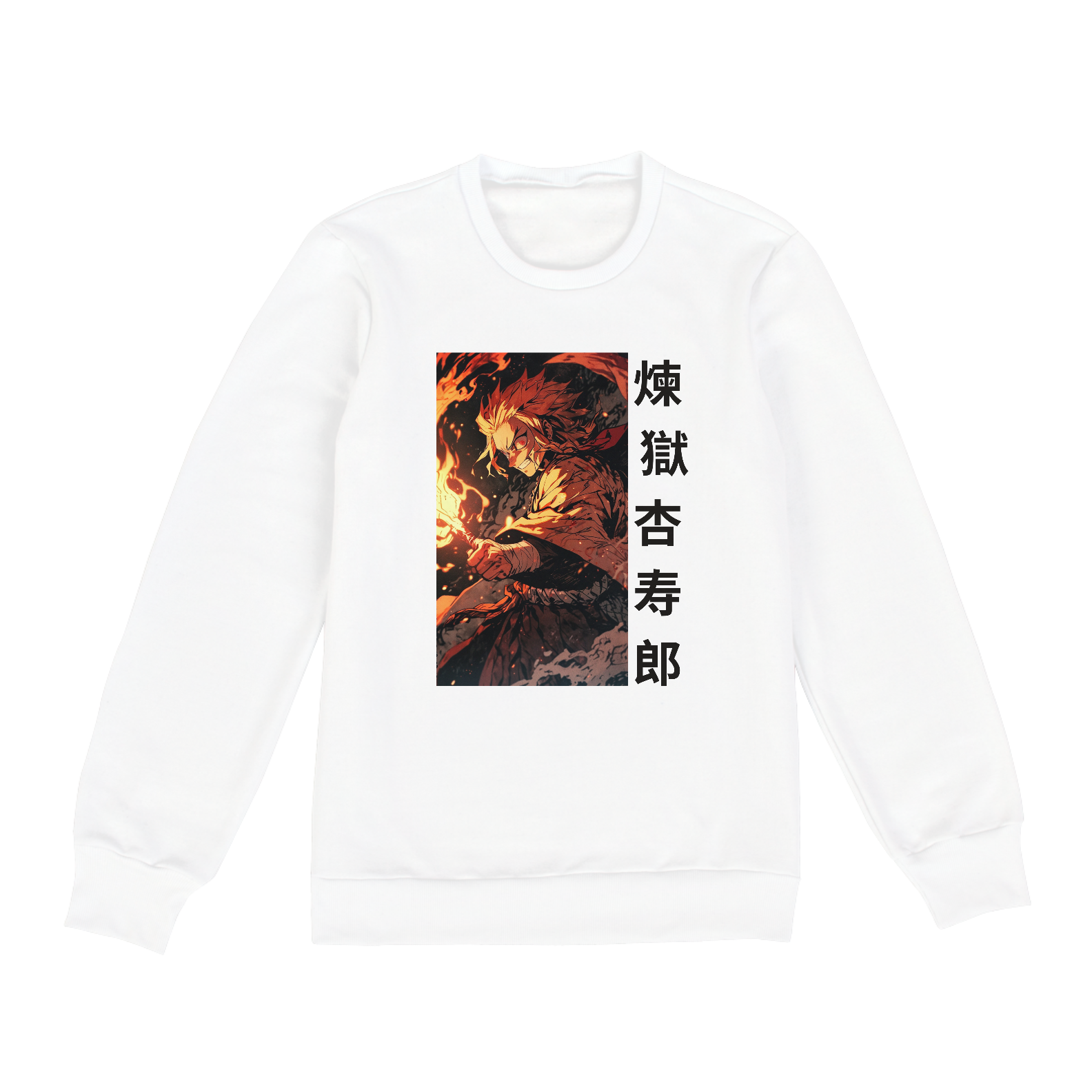 Demon Slayer - Moletom Branco Rengoku