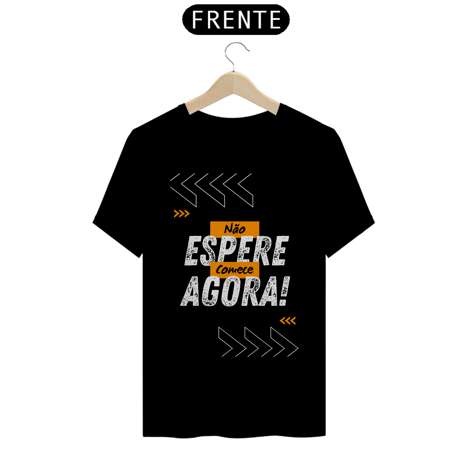 Não Espere Comece Agora: T-Shirt Prime Linha Premium Camiseta Costura Reforçada