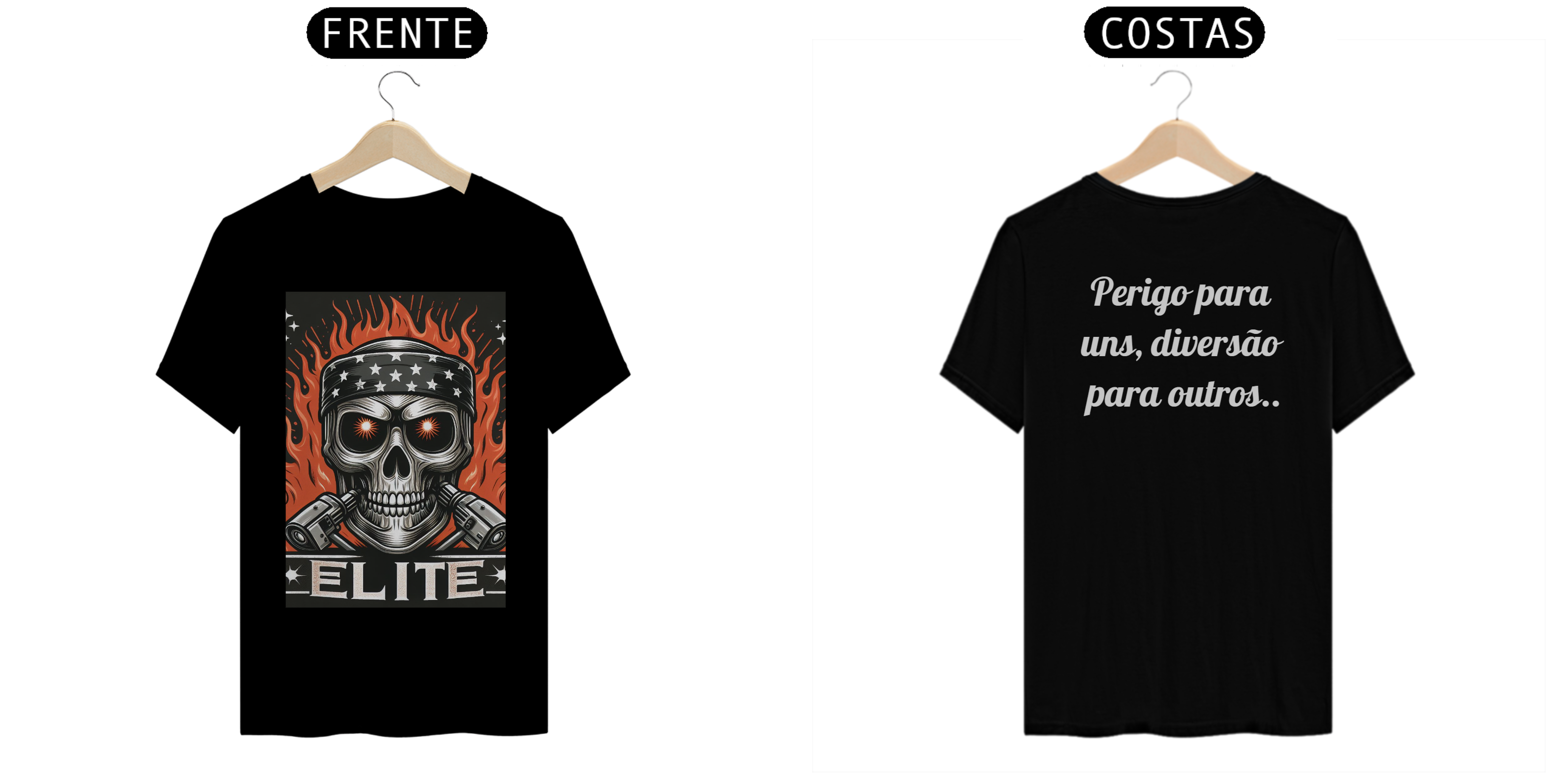 Nome do produto: CAMISAS EDIÇÃO ELITE - CAVEIRA ELITE