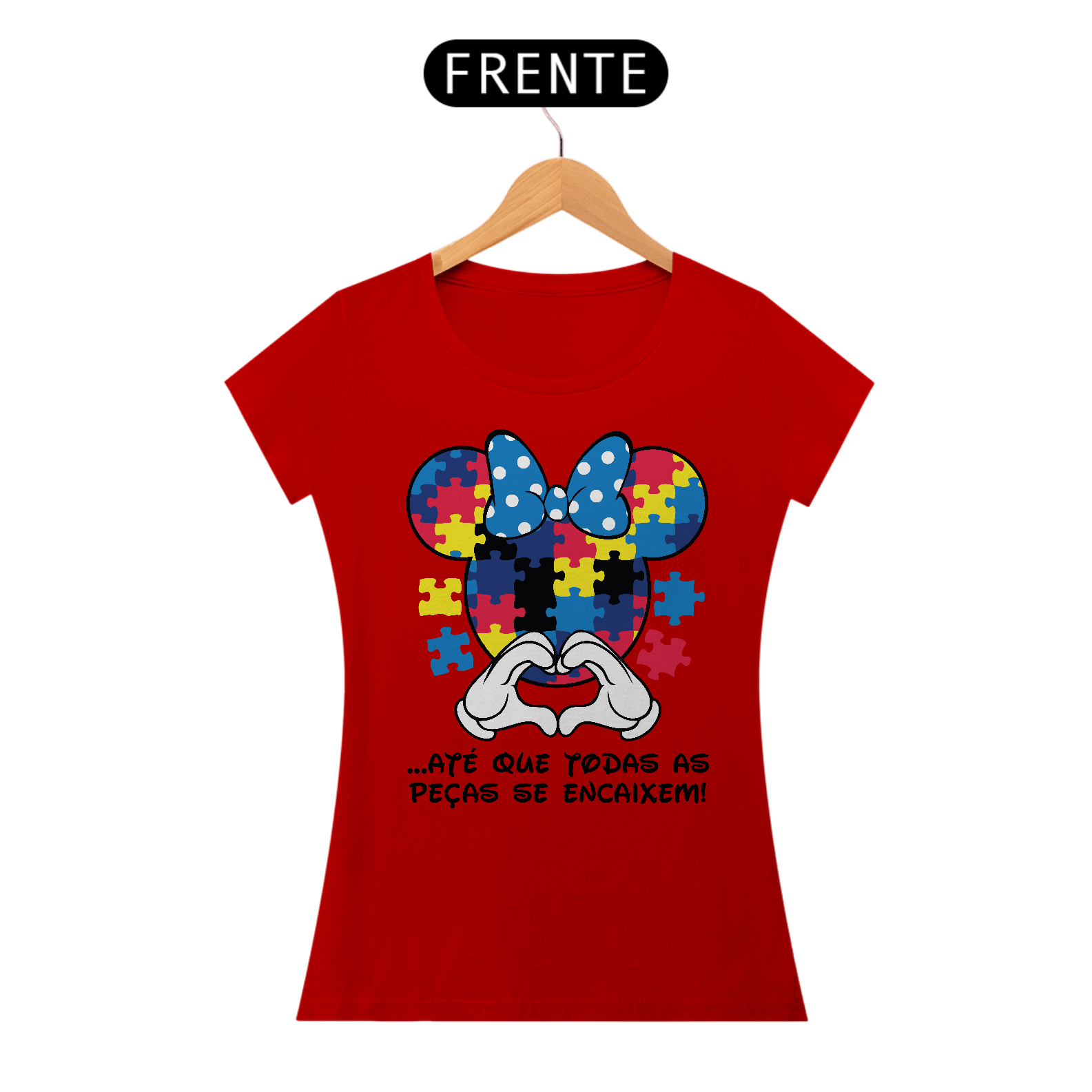 Camiseta Baby Look - Minnie