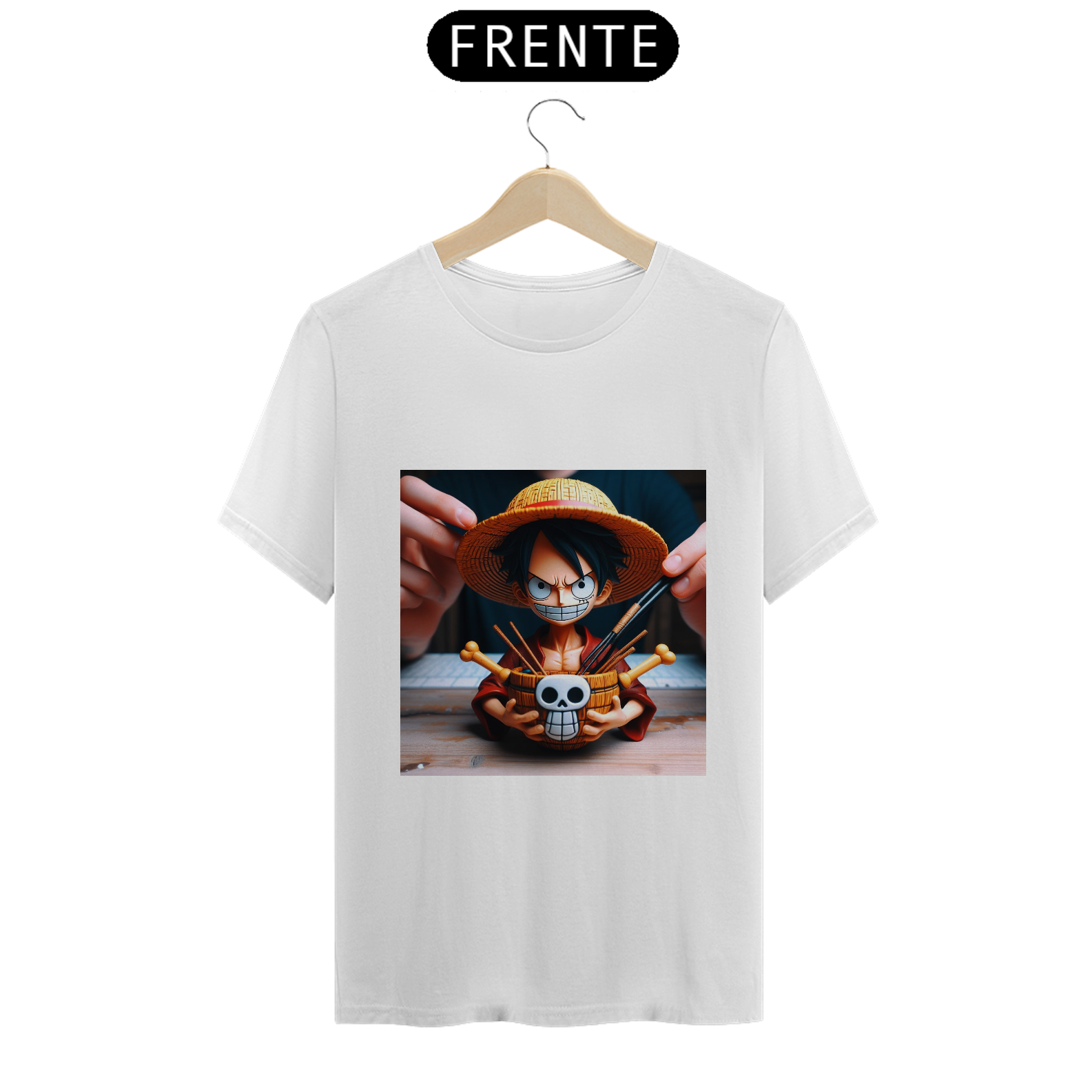 T-Shirt Monkey D. Luffy - O Chapéu de Palha (One Piece)
