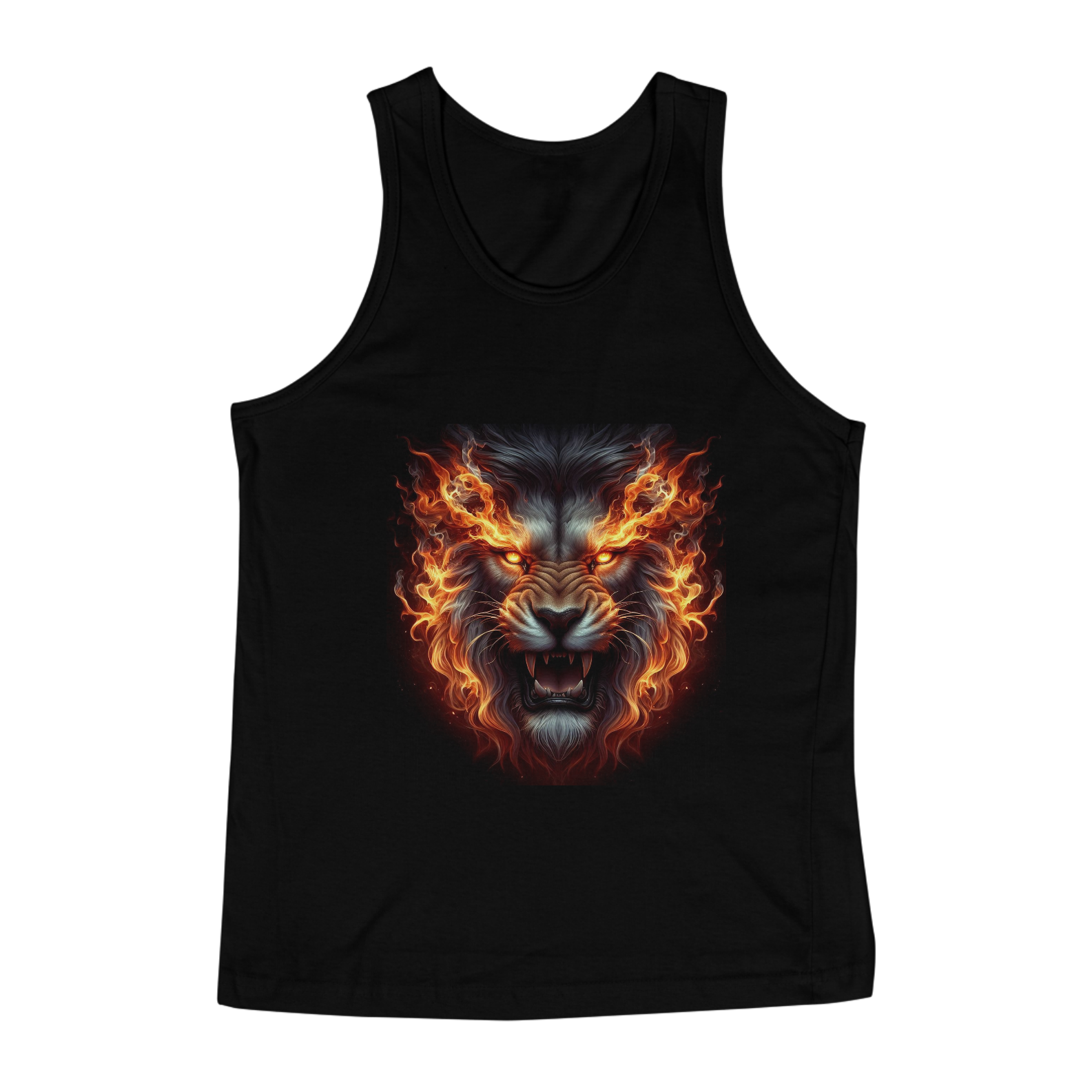 Camiseta Regata Leão em Chamas