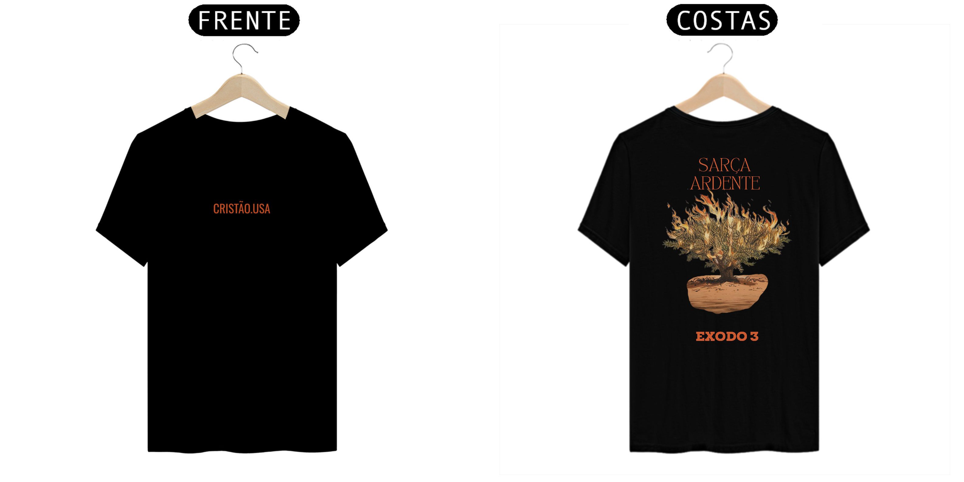 Nome do produto: Camiseta Sarça Ardente | CristãoUsa
