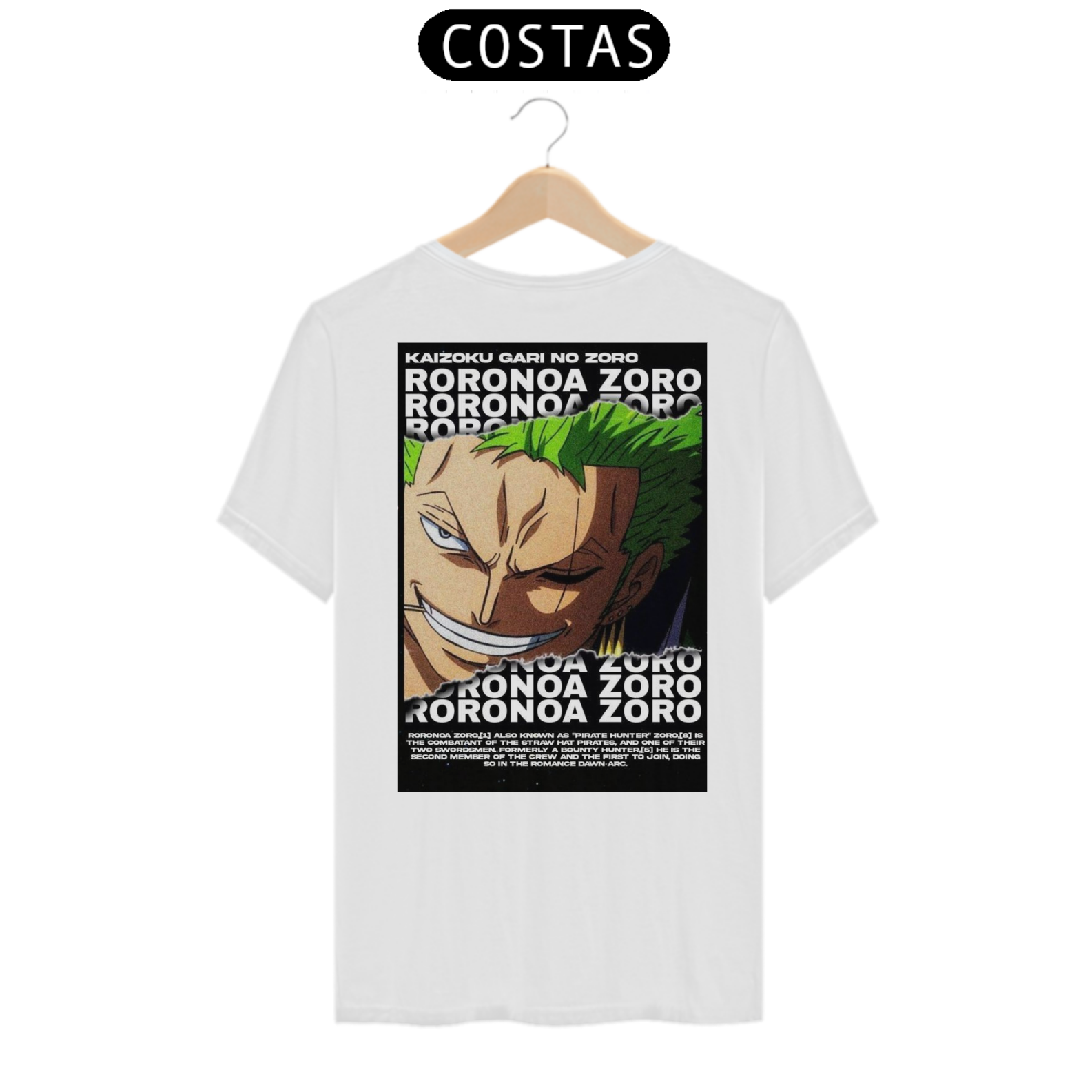 CAMISETA - RORONOA ZORO ONE PIECE
