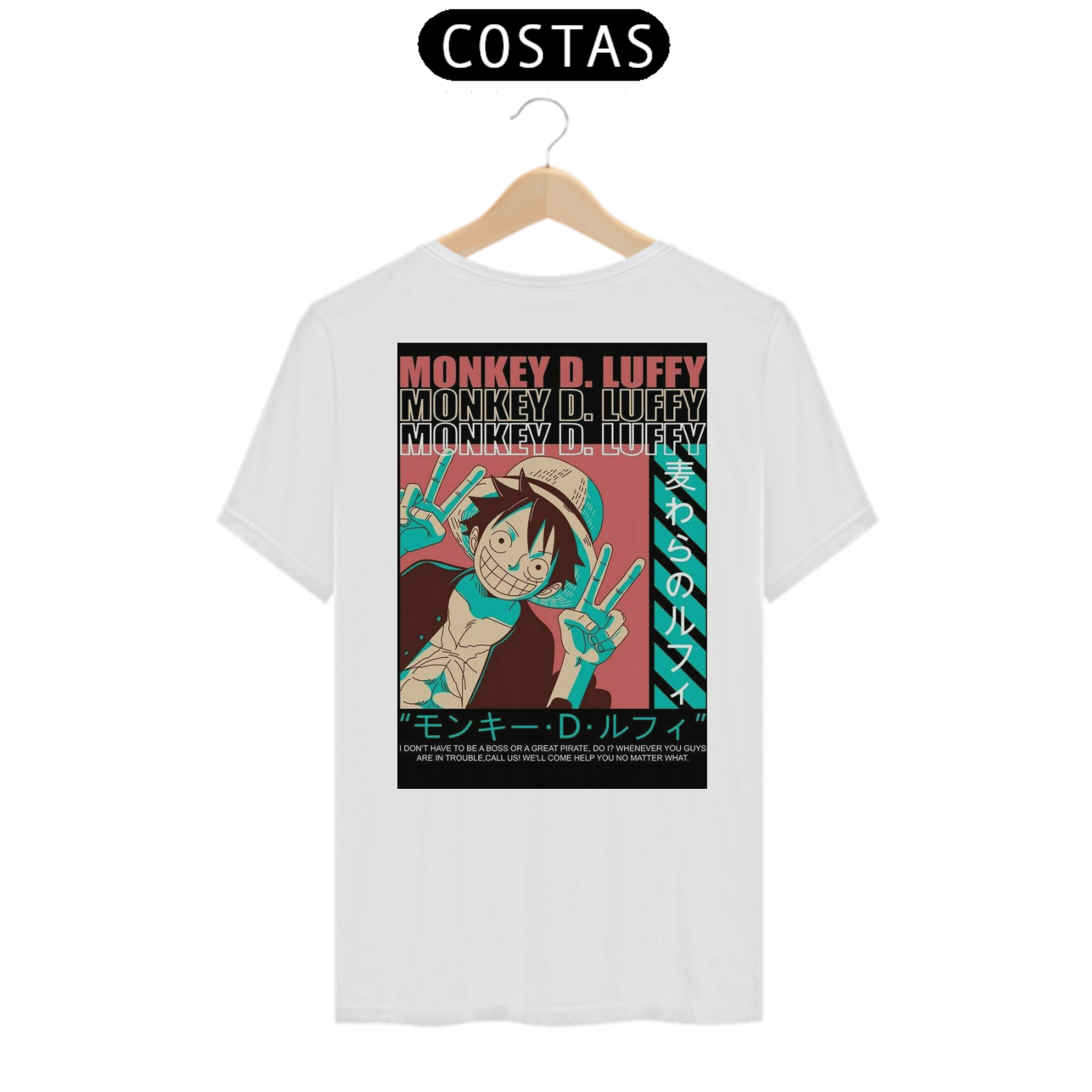CAMISETA - MONKEY D. LUFFY ONE PIECE 