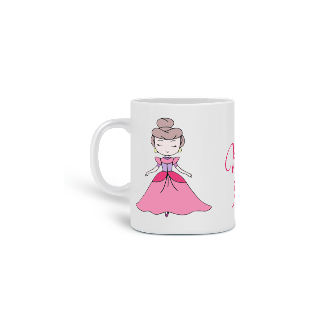 Caneca Fofa com bonequinha e a frase: Vida Fofa!