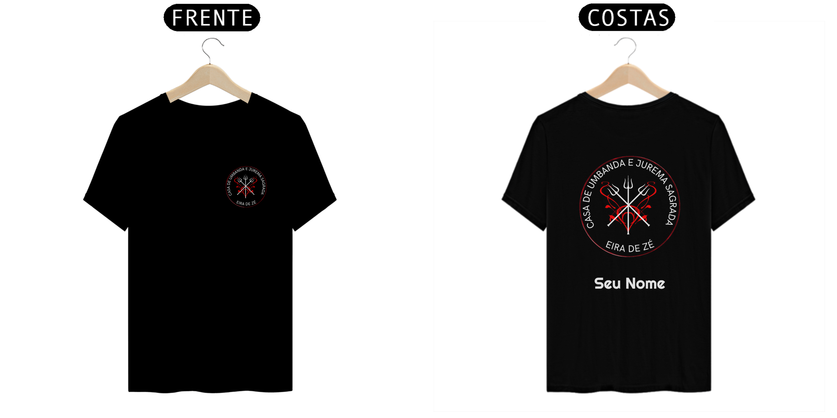 Nome do produto: Camiseta Preta Do Eira De Zé