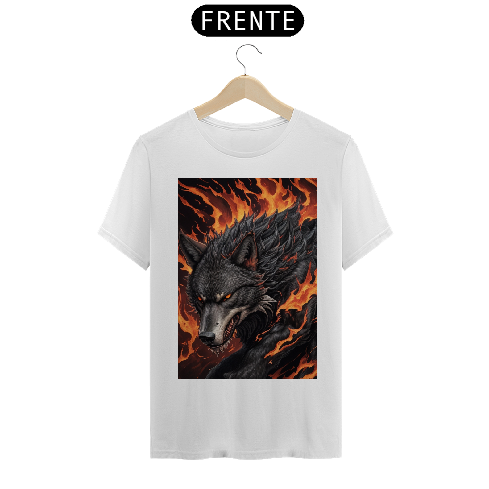 Camisa- lobo flamejante