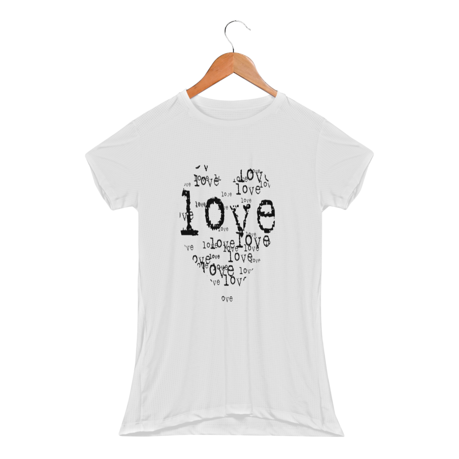 Camiseta Feminina LOVE Personalizada
