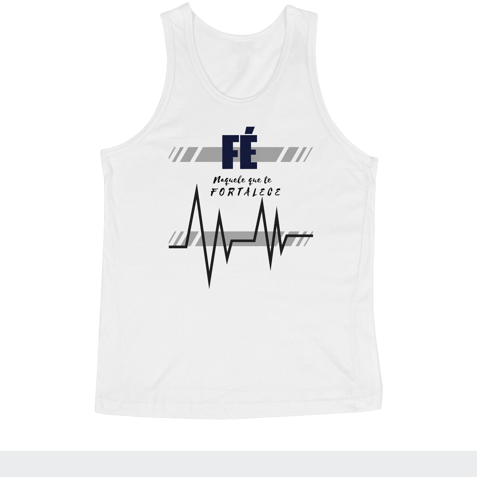 Camiseta Regata Quality Fé Naquele  que te fortelece