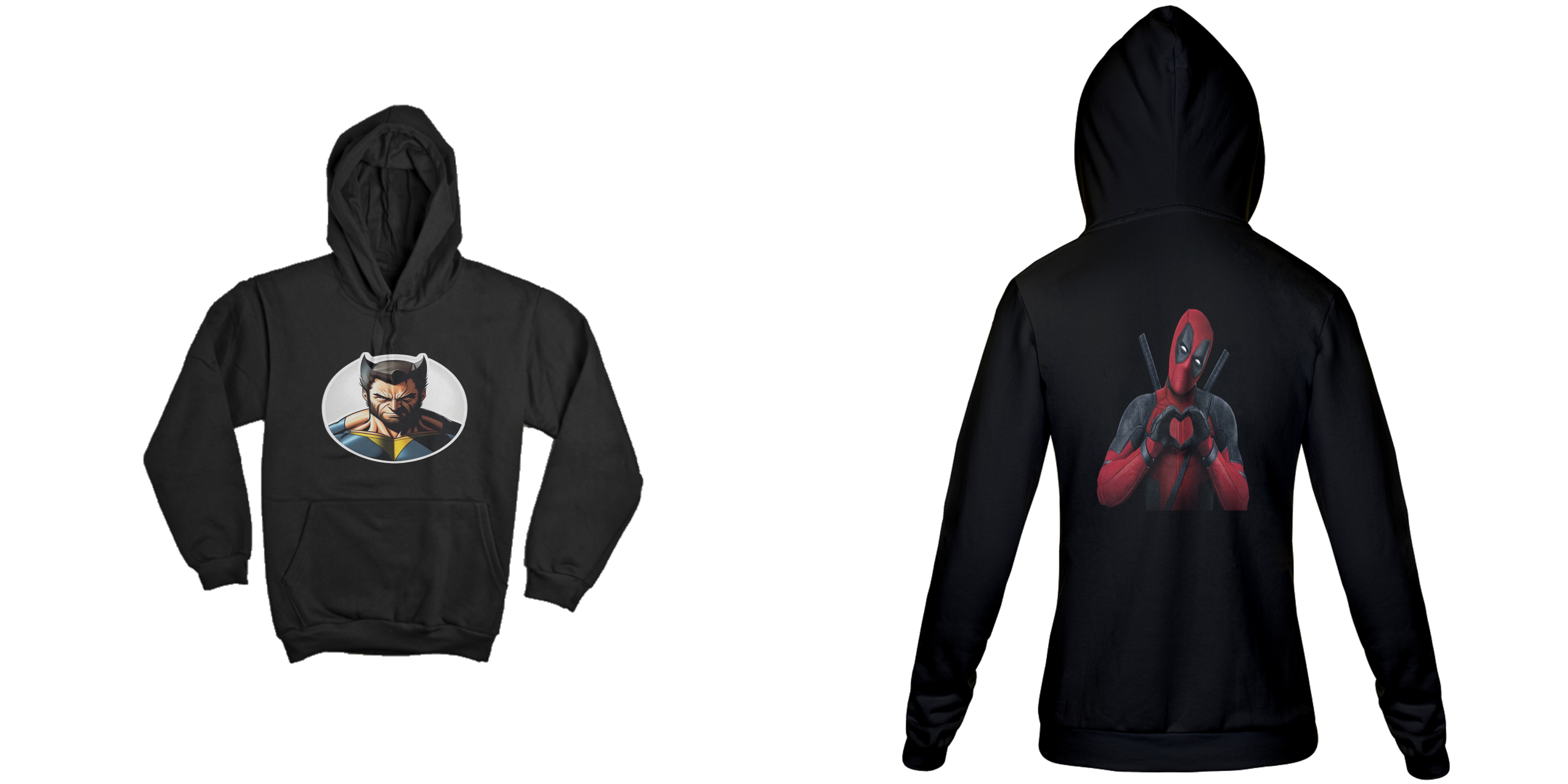 Moletom Canguru Wolverine e Deadpool