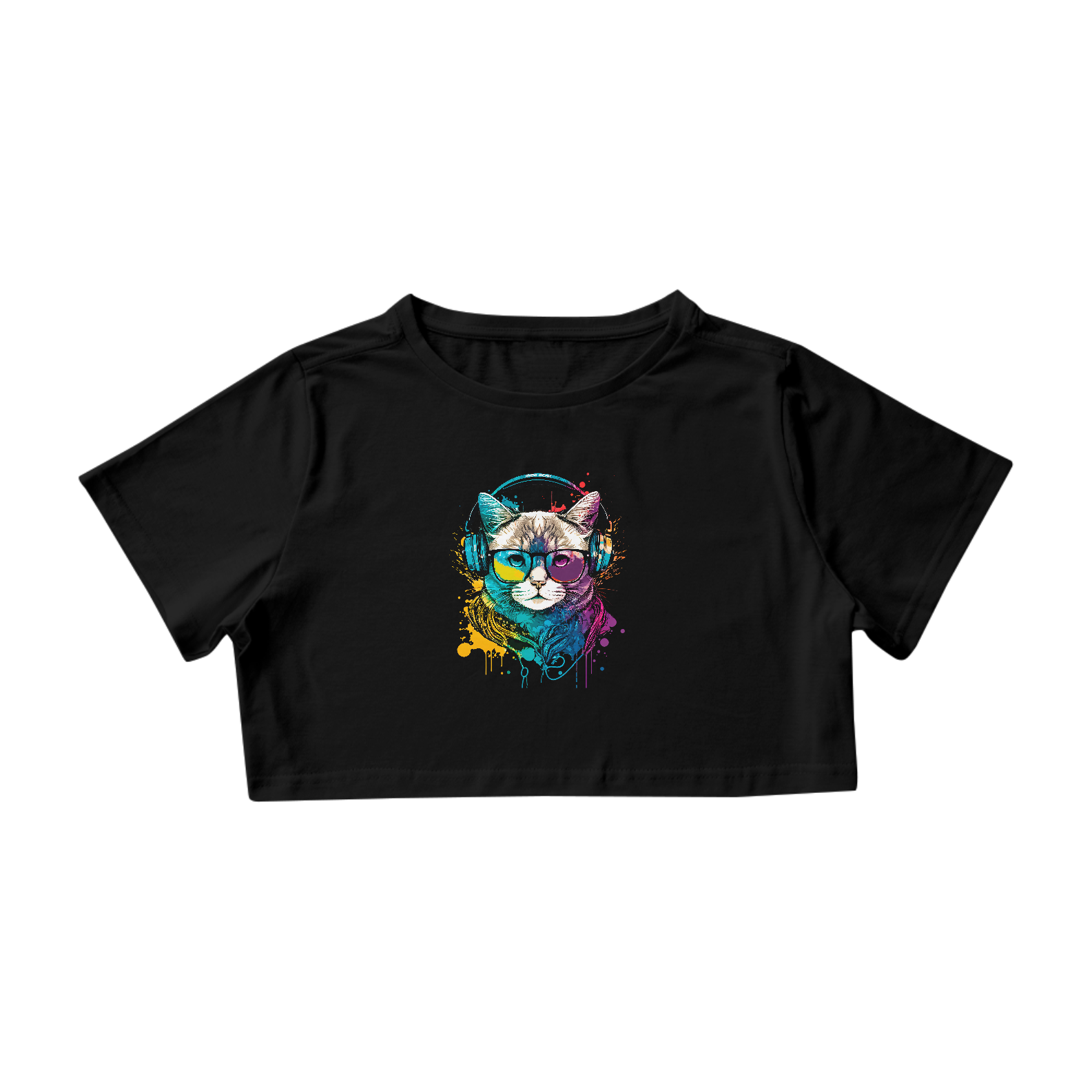Cropped Cut Cat Aned Wear