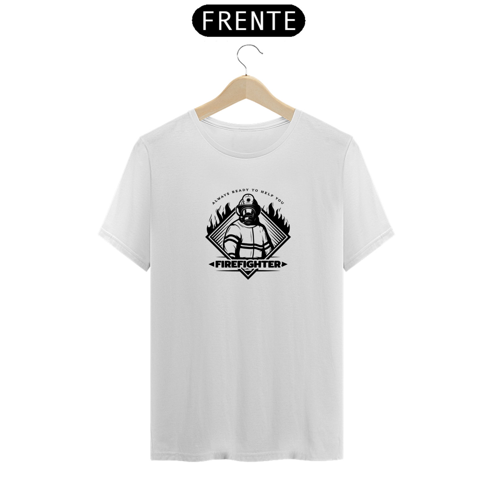 T-Shirt Prime - Sempre para ajudar Firefigther 