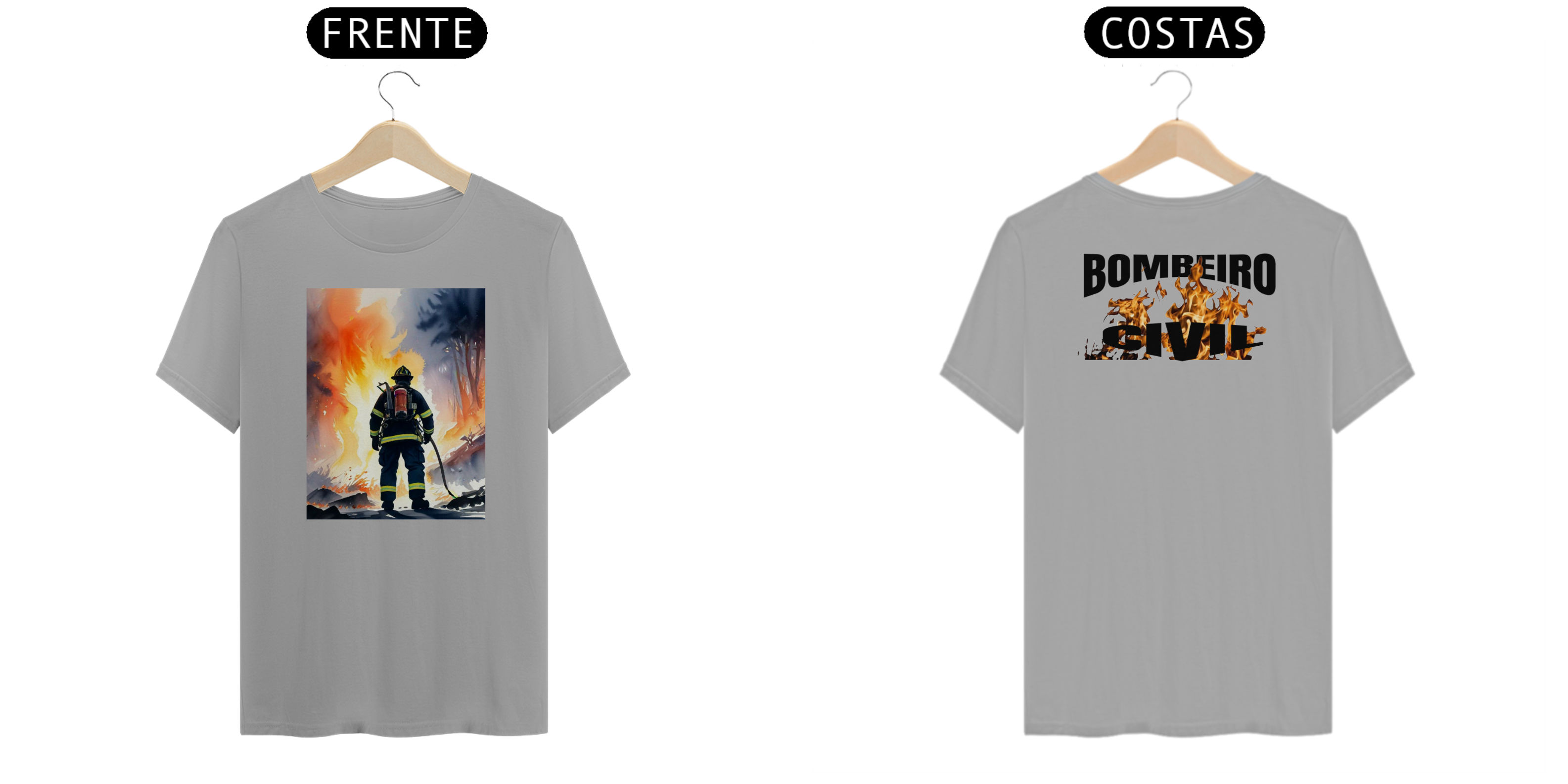 T-Shirt Quality- Bombeiro Civil
