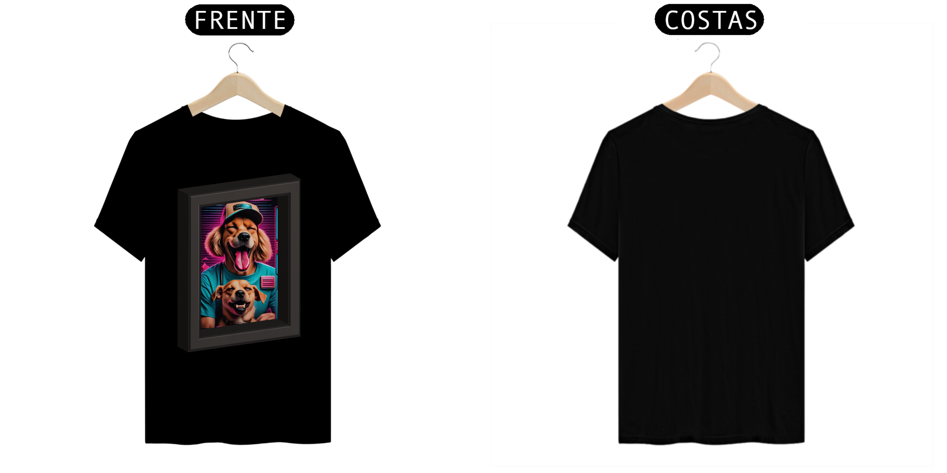 T-Shirt Prime - Estampa Quadro Retrô 70`s