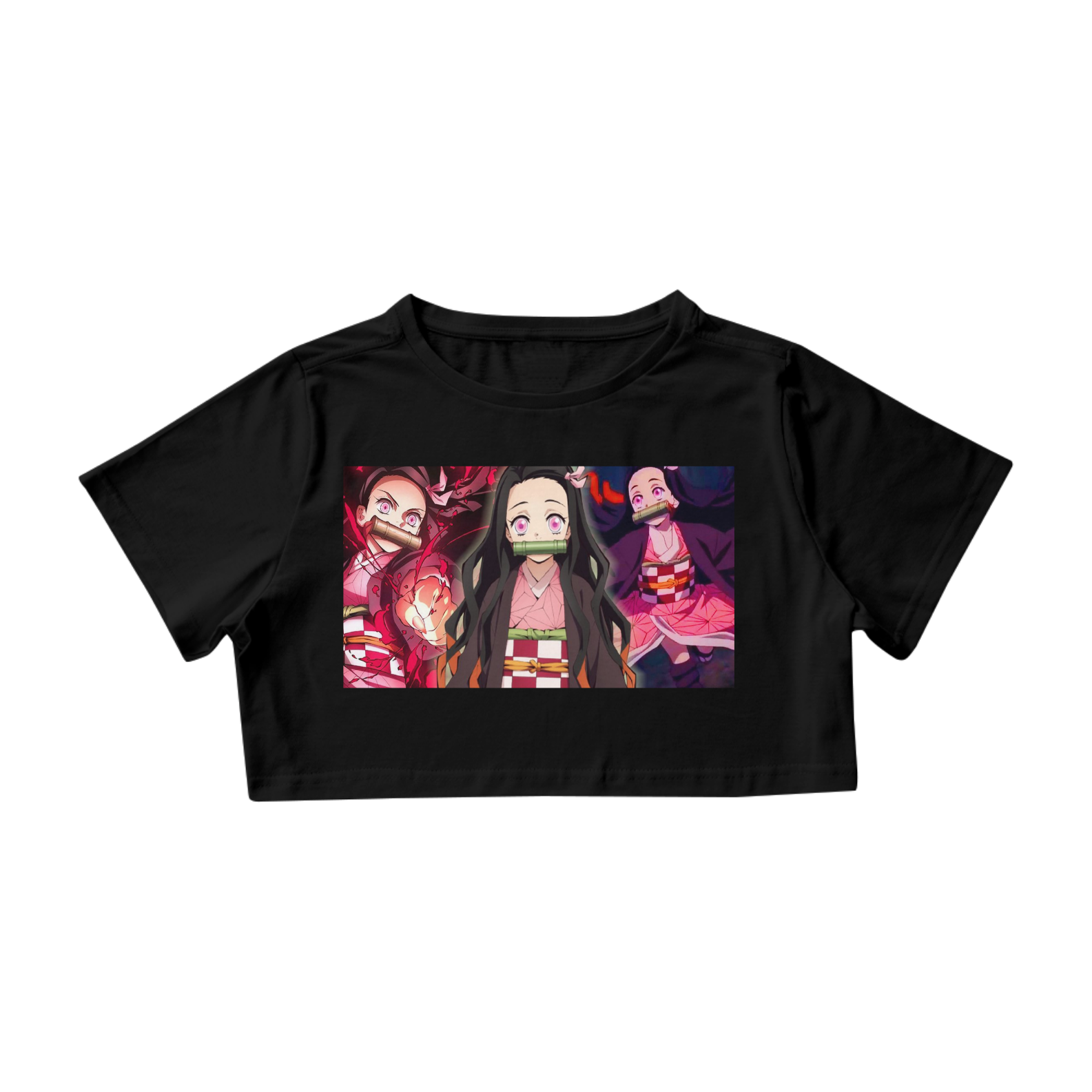 Camisa Cropped-Nezuko