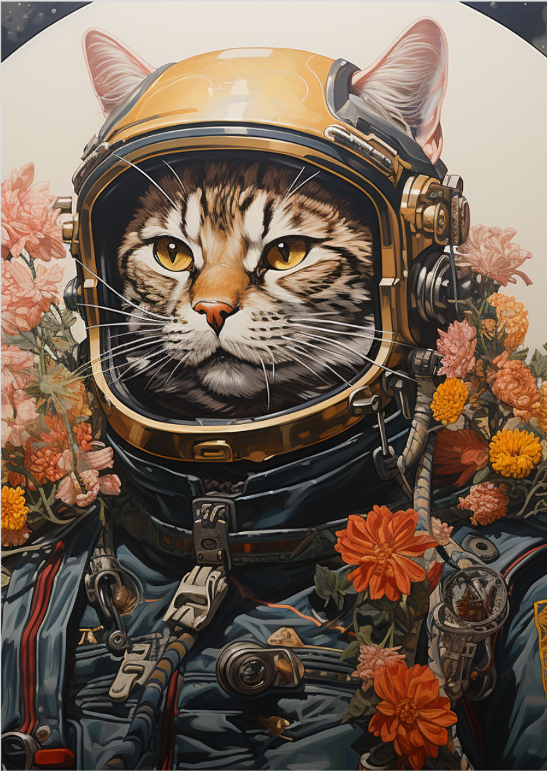 Pôster Ilustração de gatos