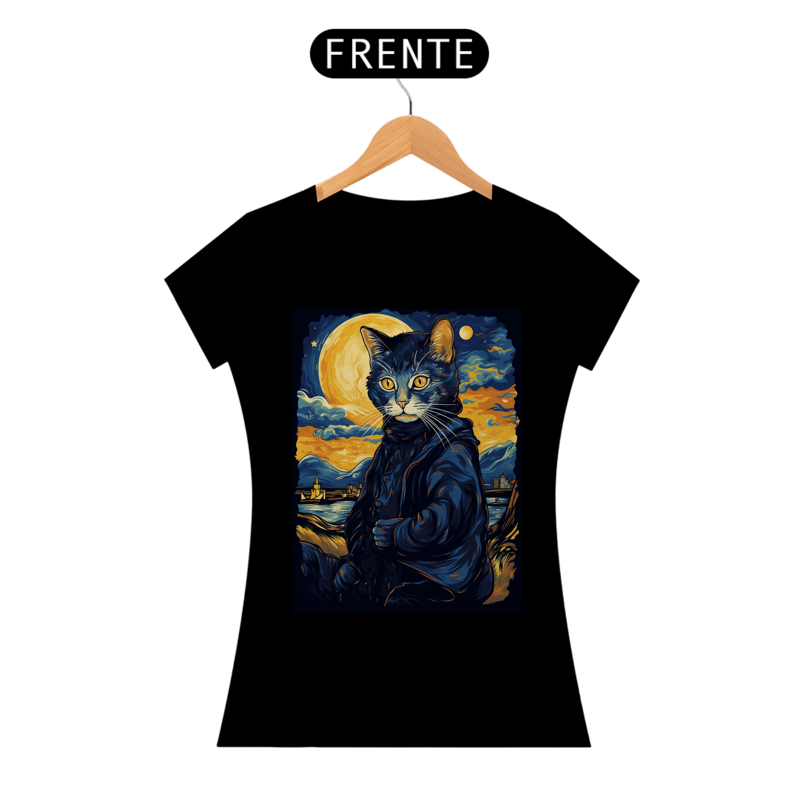 Camisa Ilustração de gatos