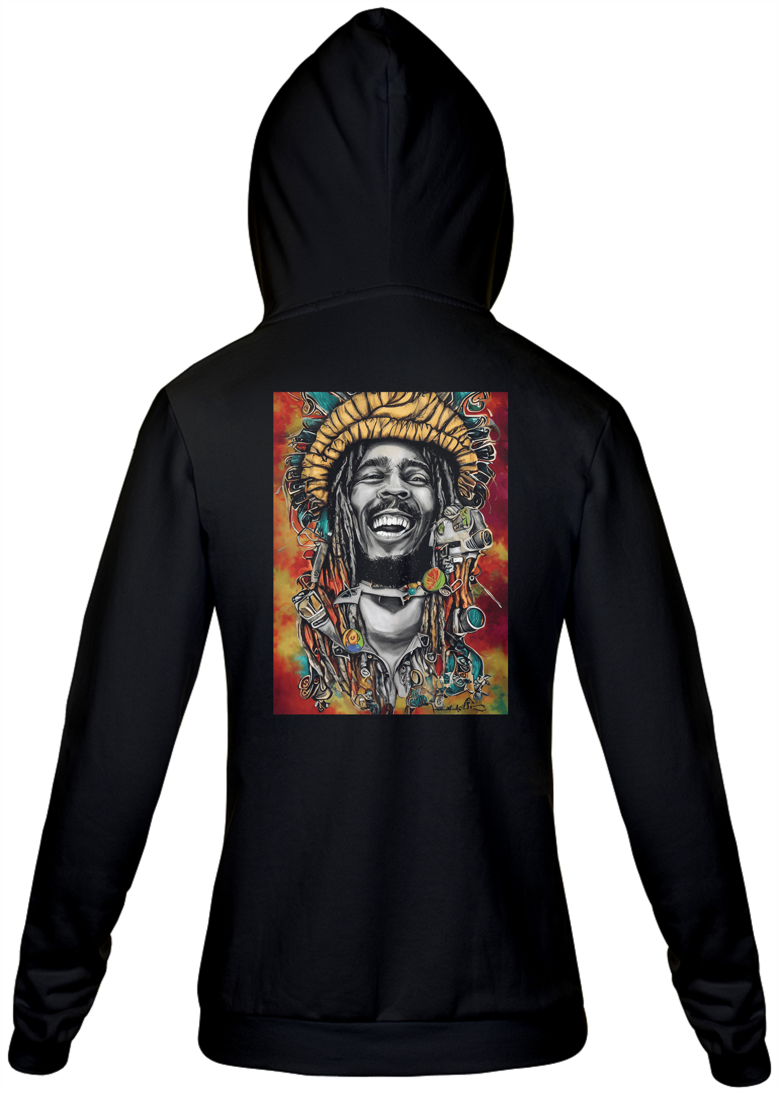 Moletom com zíper -bobmarley