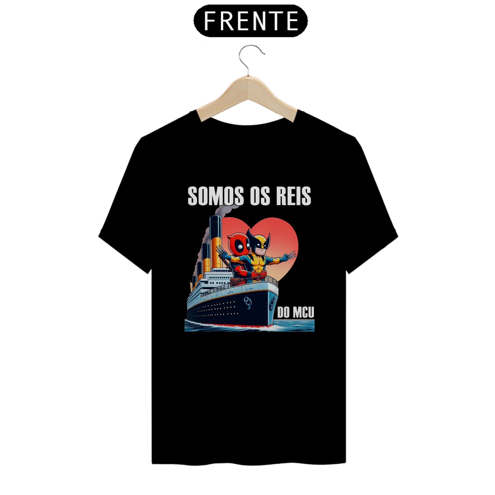 CAMISETA DEADPOOL E WOLVERINE TITANIC