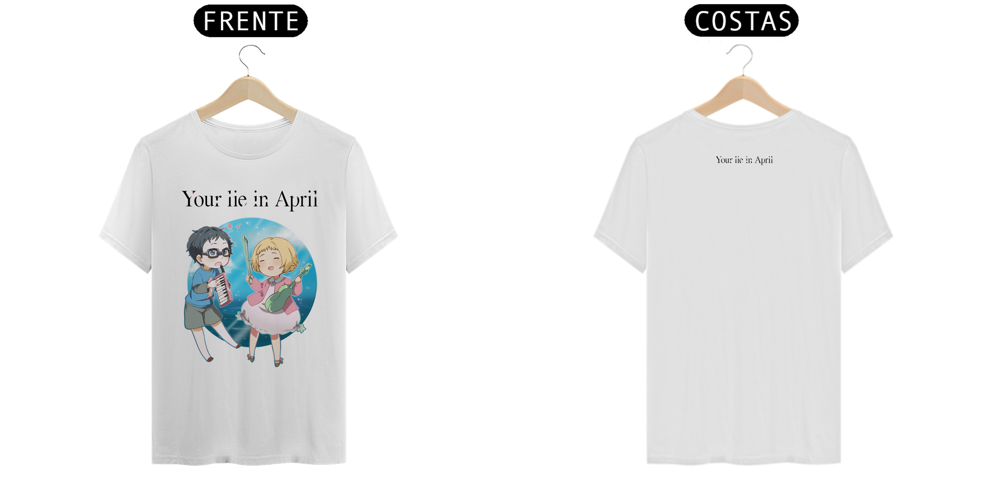 CAMISETA UNISSEX YOUR LIE IN APRIL KOUSEI & KAORI
