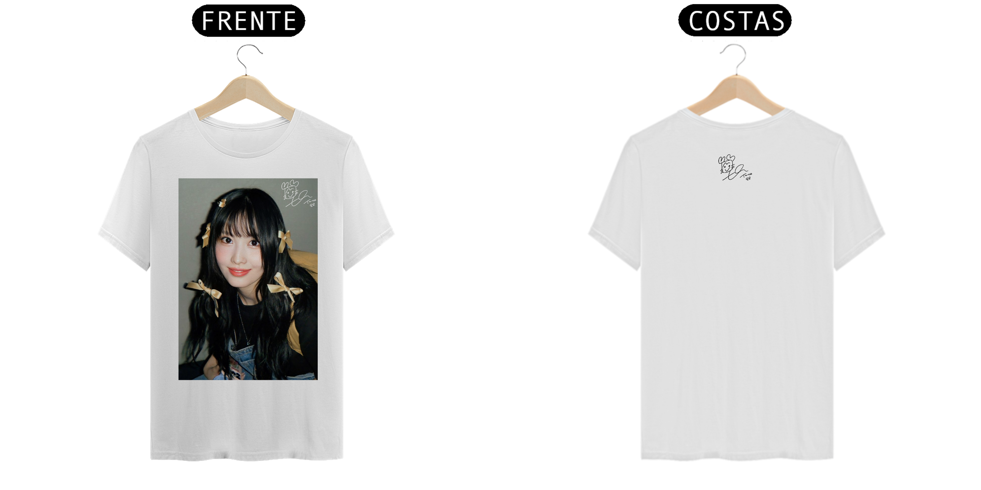 CAMISETA MOMO TWICE LACINHOS