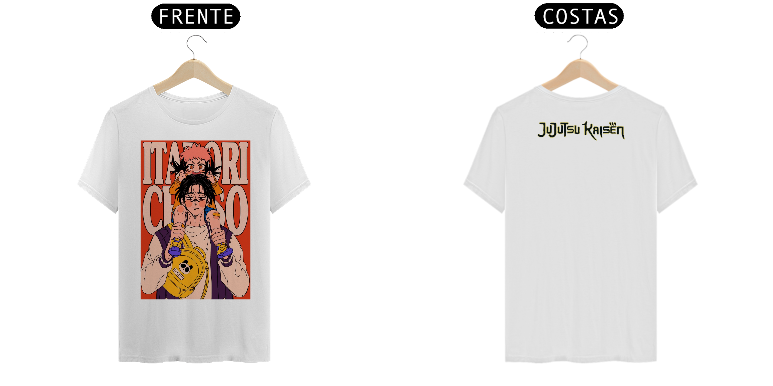 CAMISETA JUJUTSU KAISEN ITADORI & CHOSO
