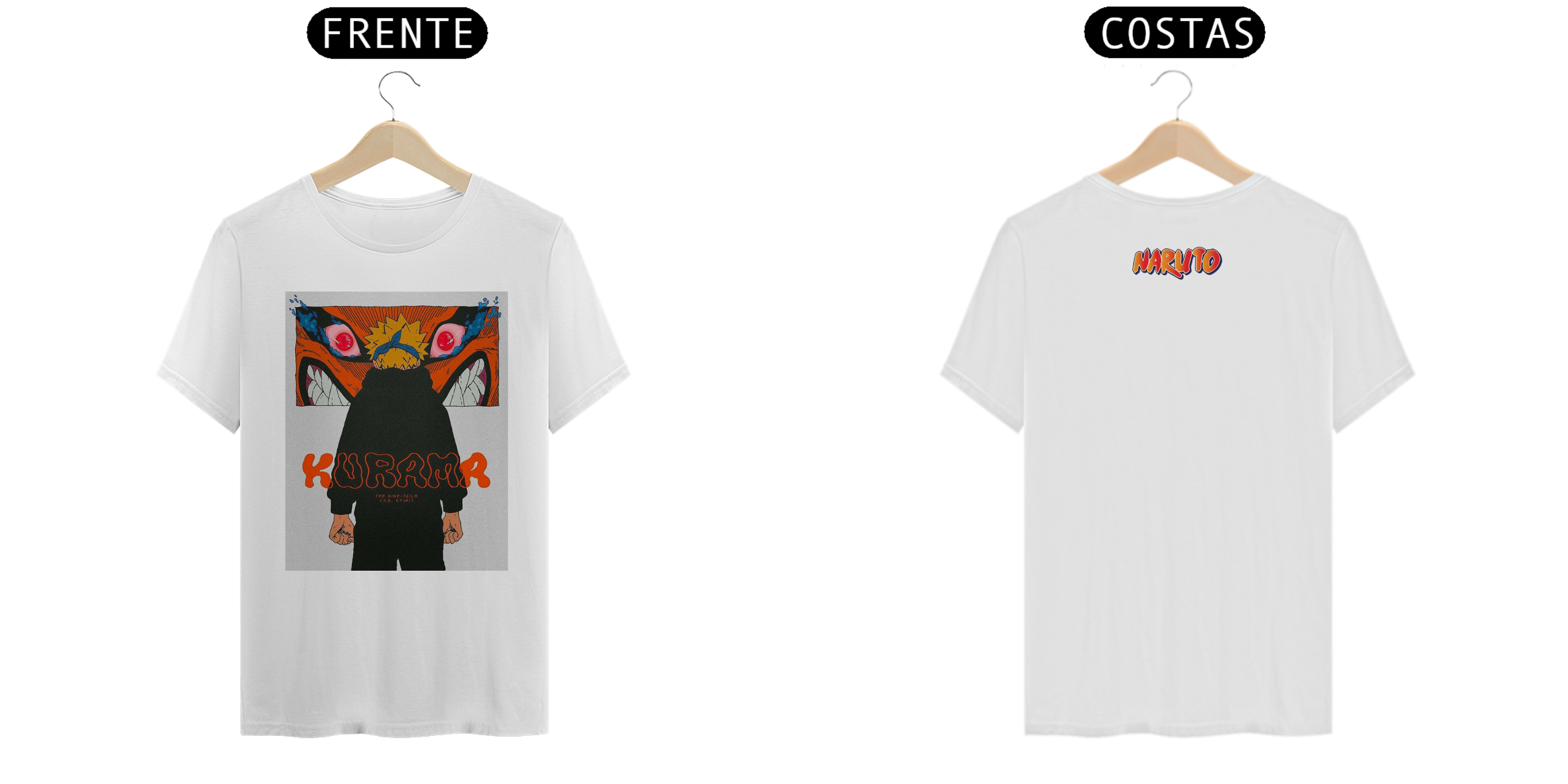 CAMISETA NARUTO & KURAMA