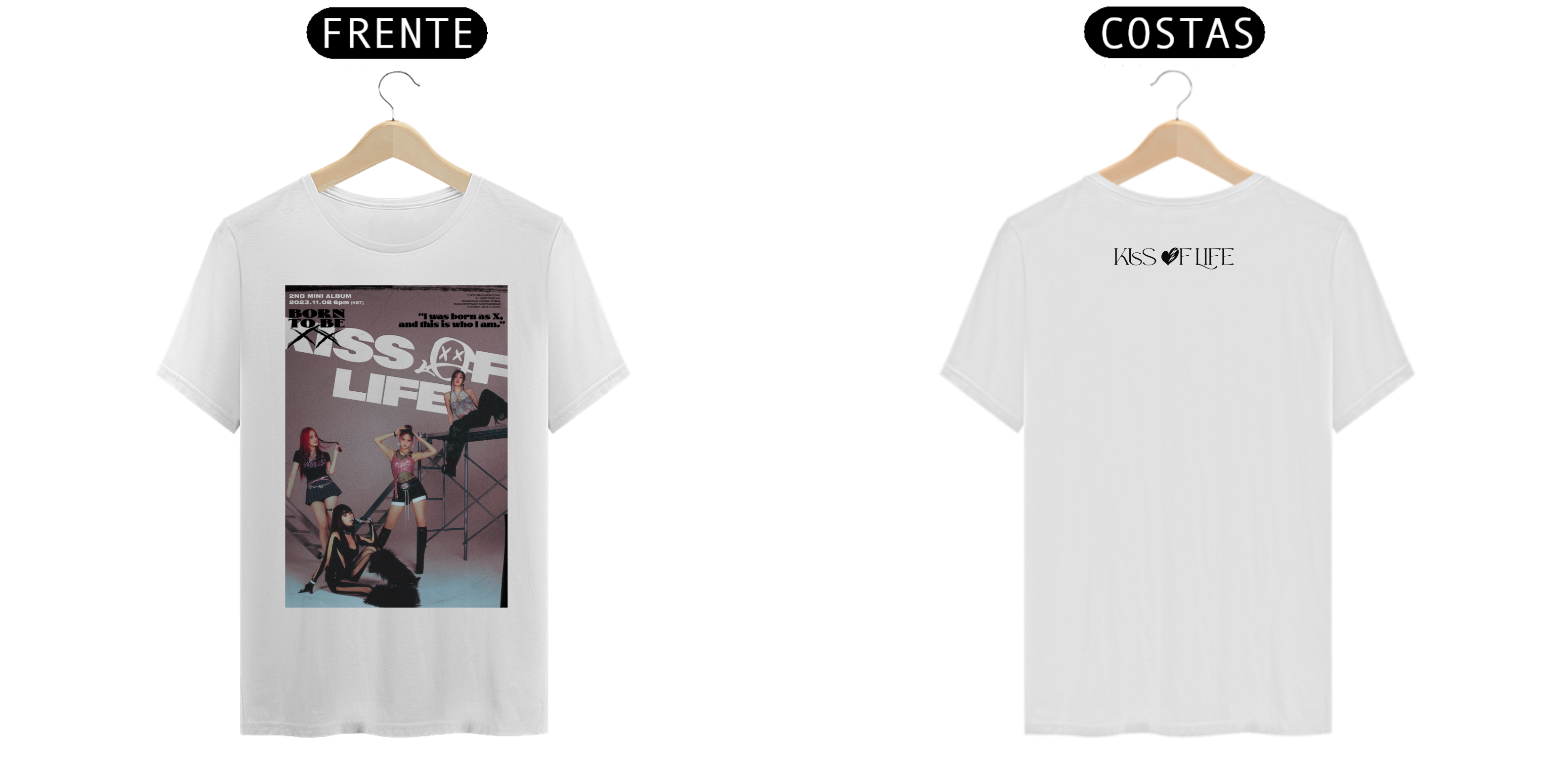 CAMISETA KISS OF LIFE GRUPO