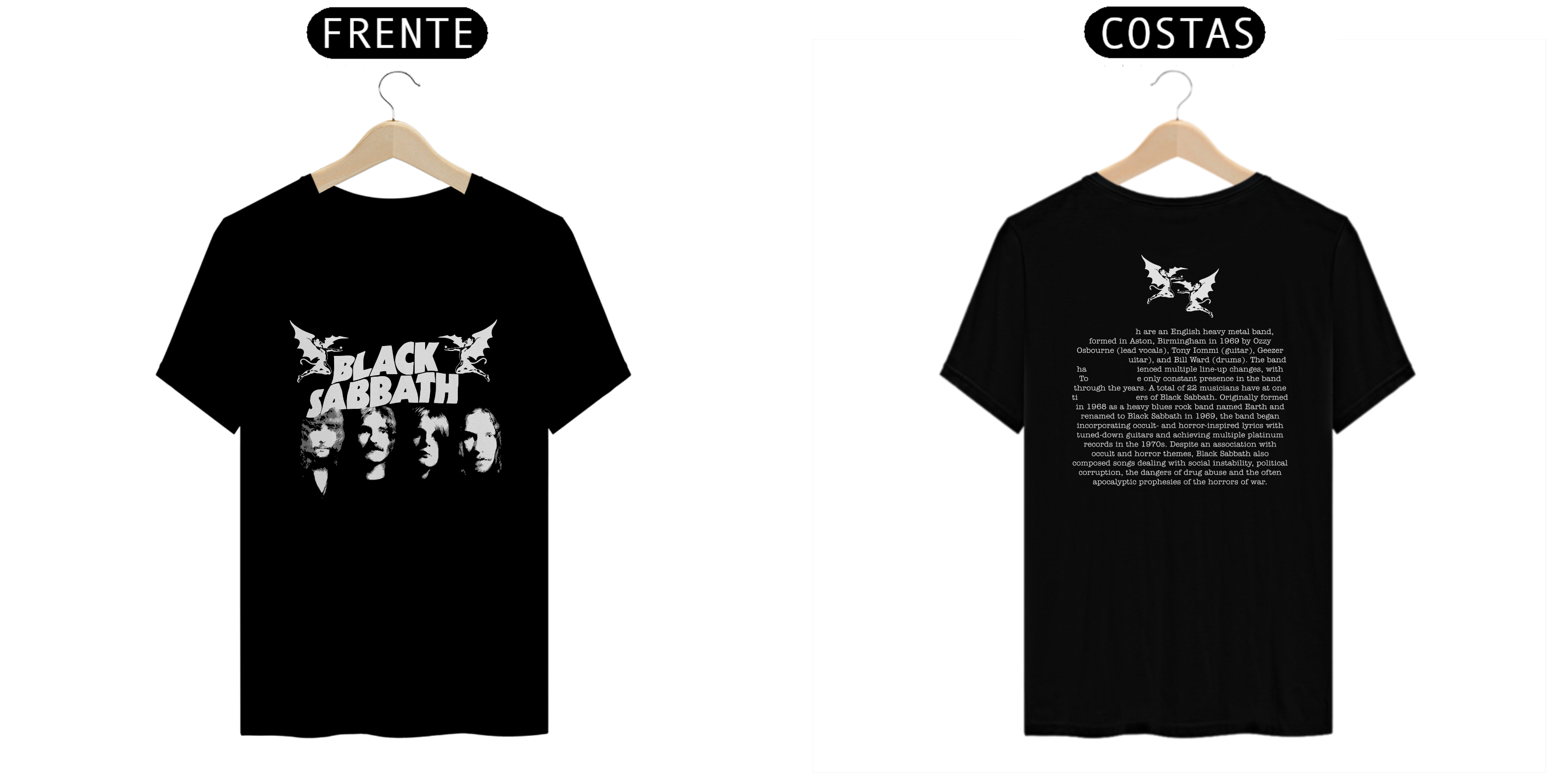 Camiseta Black Sabbath