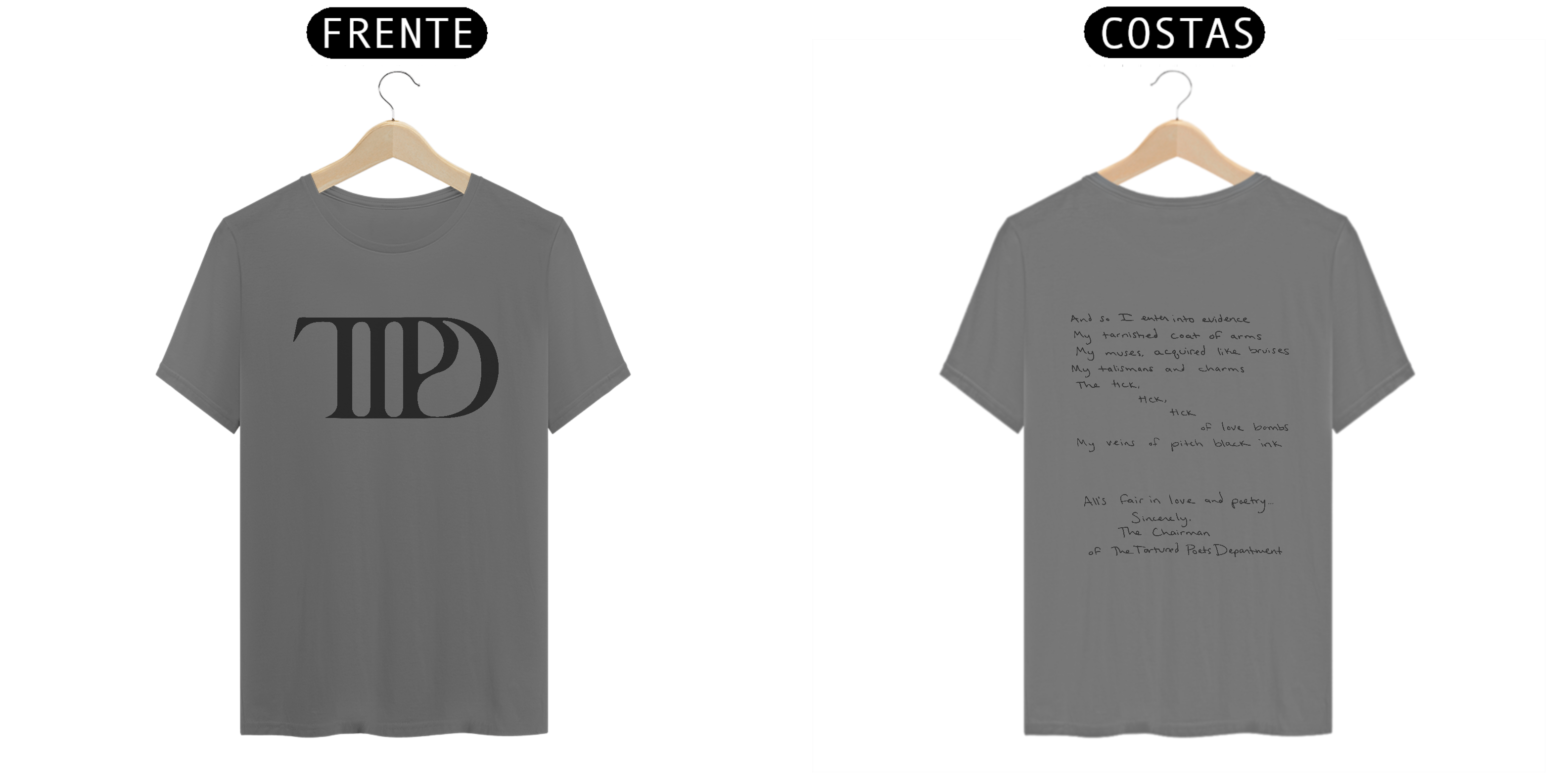 T-shirt TTPD Note - Taylor Swift