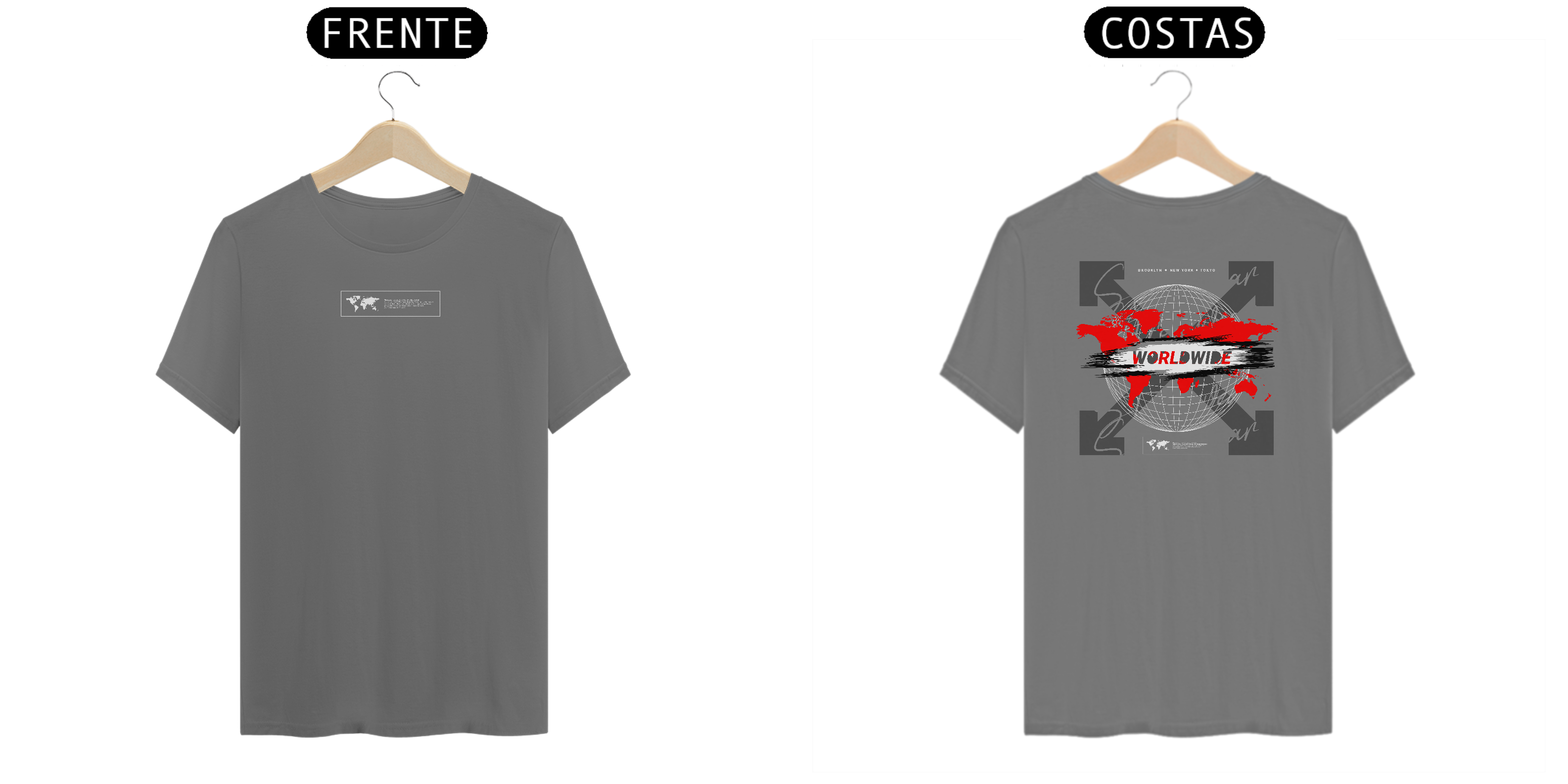 Nome do produto  T-Shirt Estonada Worldwide - Streetwear Global