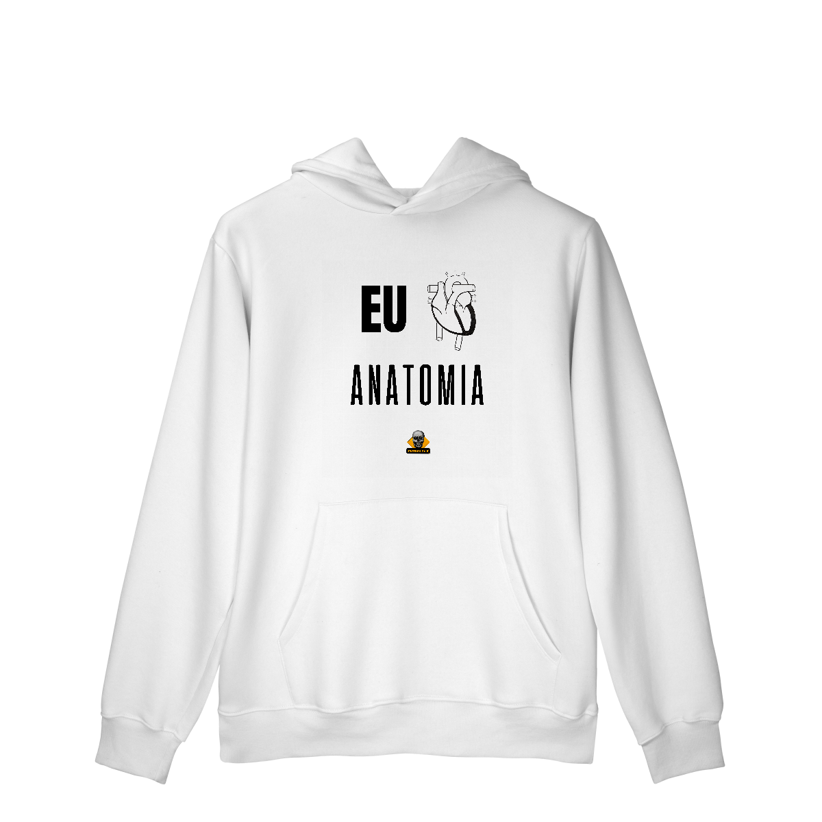 Moletom c/ bolso Eu <3 Anatomia