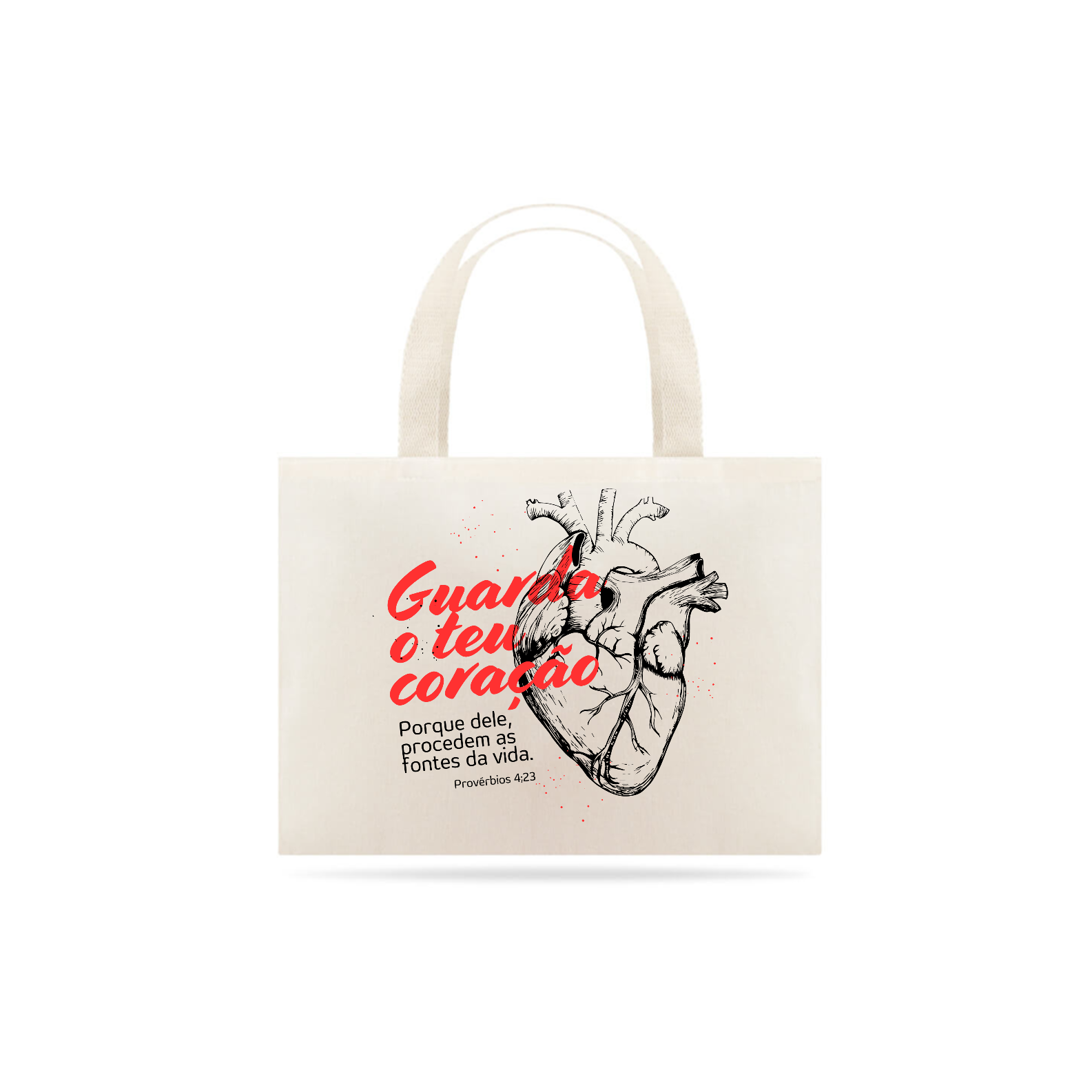 ECO BAG GRANDE GUARDA O TEU CORAÇÃO