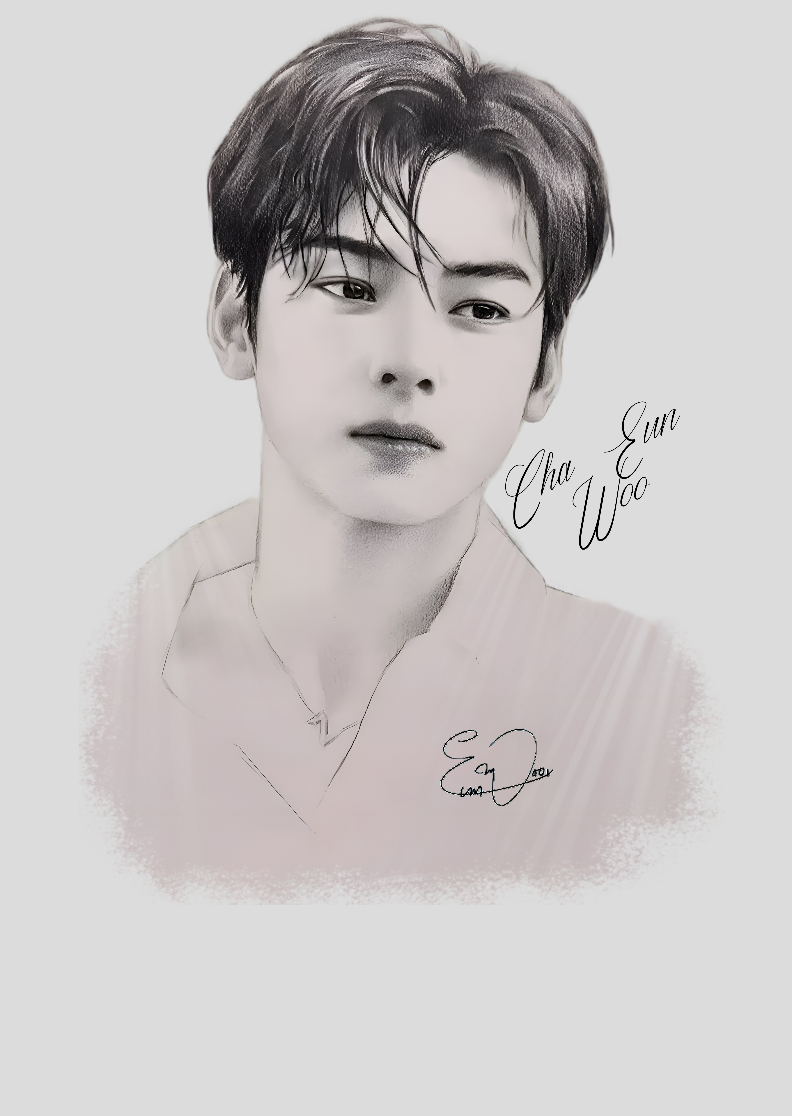 Nome do produto: Pôster Cha Eun Woo Signature