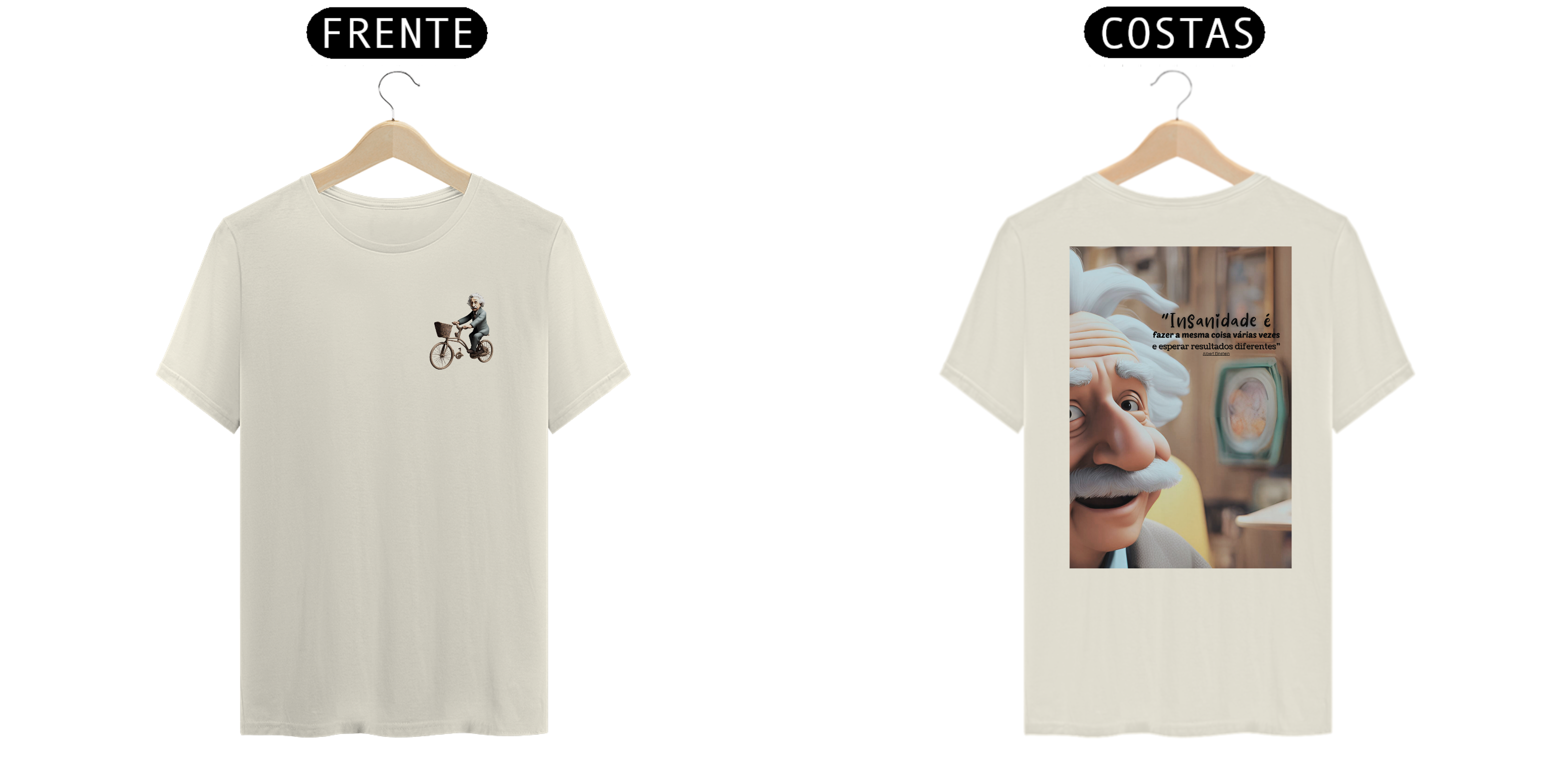 Nome do produto: T-shirt Pima Albert Einstei Insanidade
