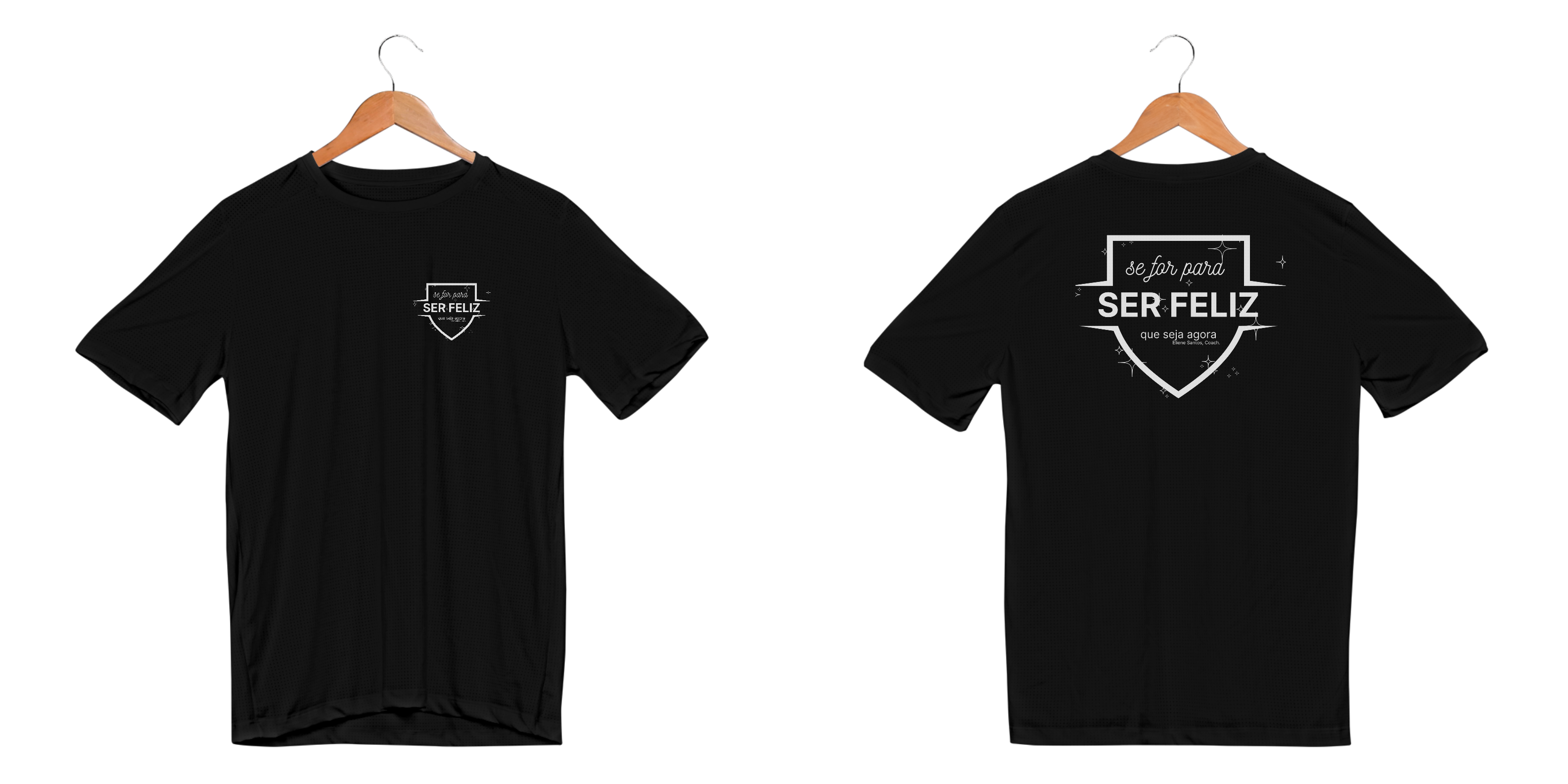 Dry UV Camiseta Sport Masc Se for para ser feliz