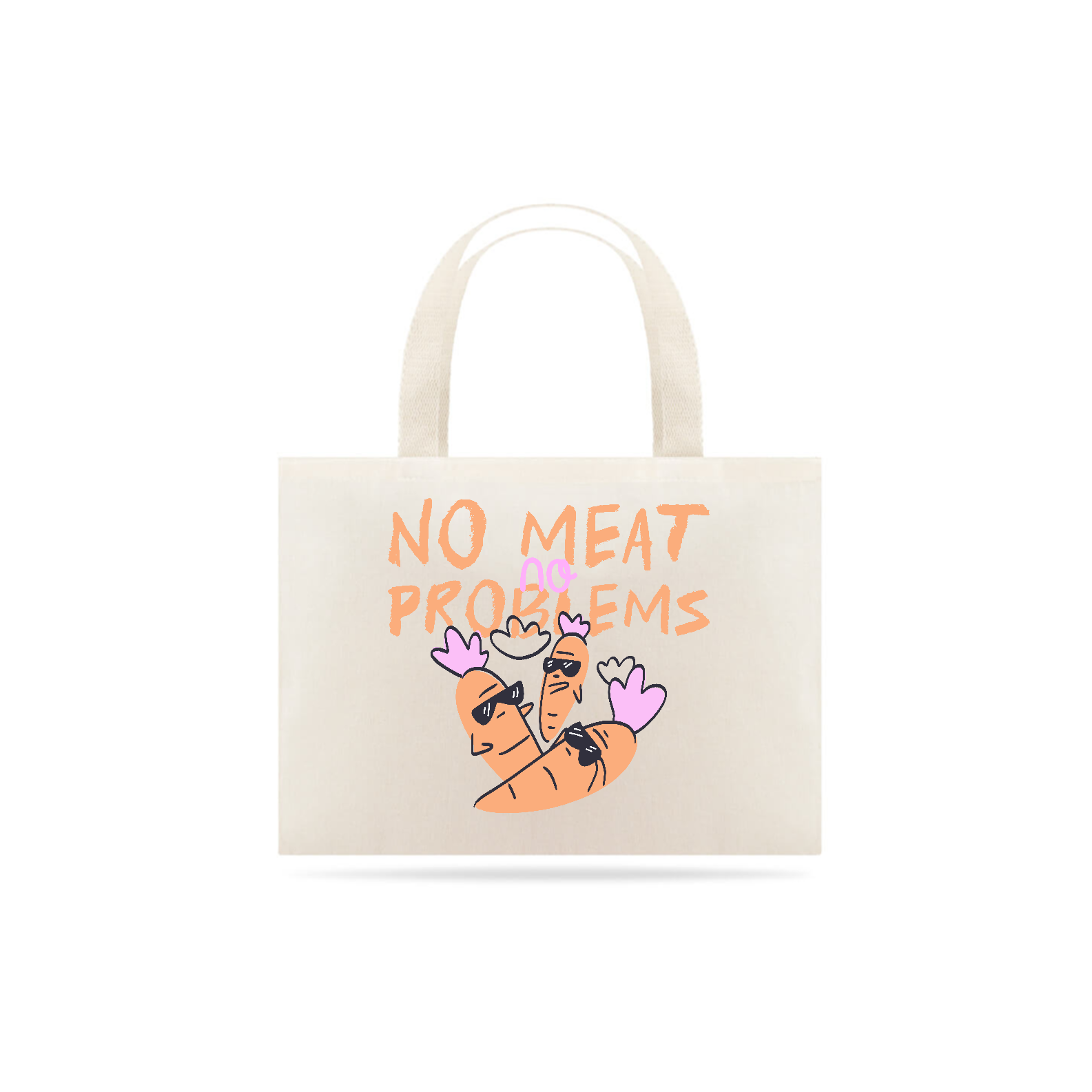 ECOBAG “NO MEAT NO PROBLEMS“ - VEGANSTYLE
