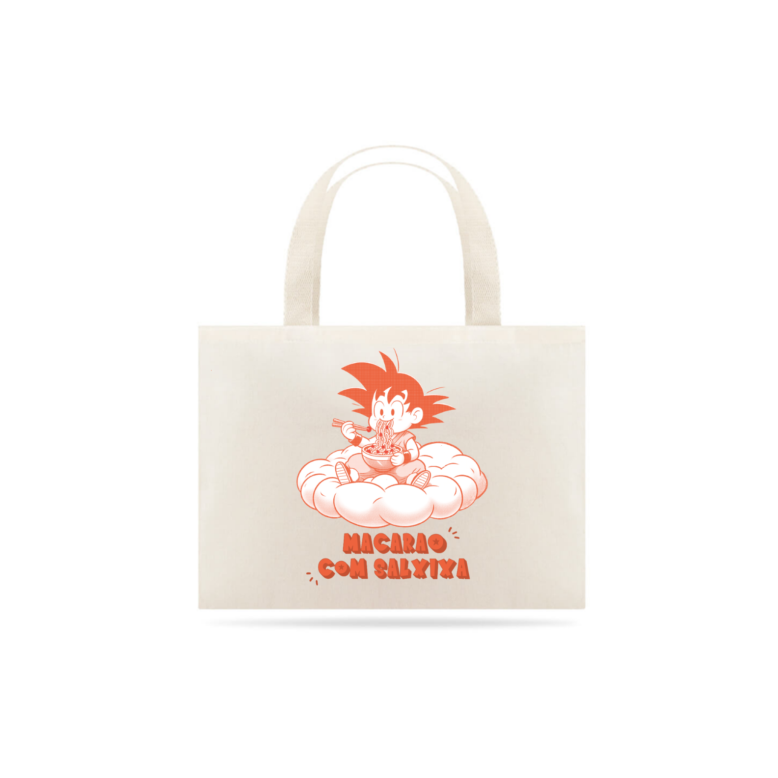 ECOBAG: GOKU MACARRÃO COM SALSICHA